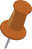 Close-up of a wooden pushpin