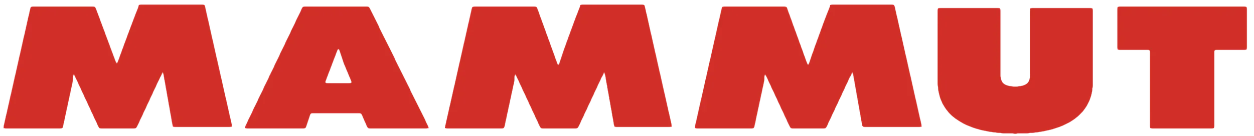 The word "MAMMUT" in bold red capital letters on a white background.