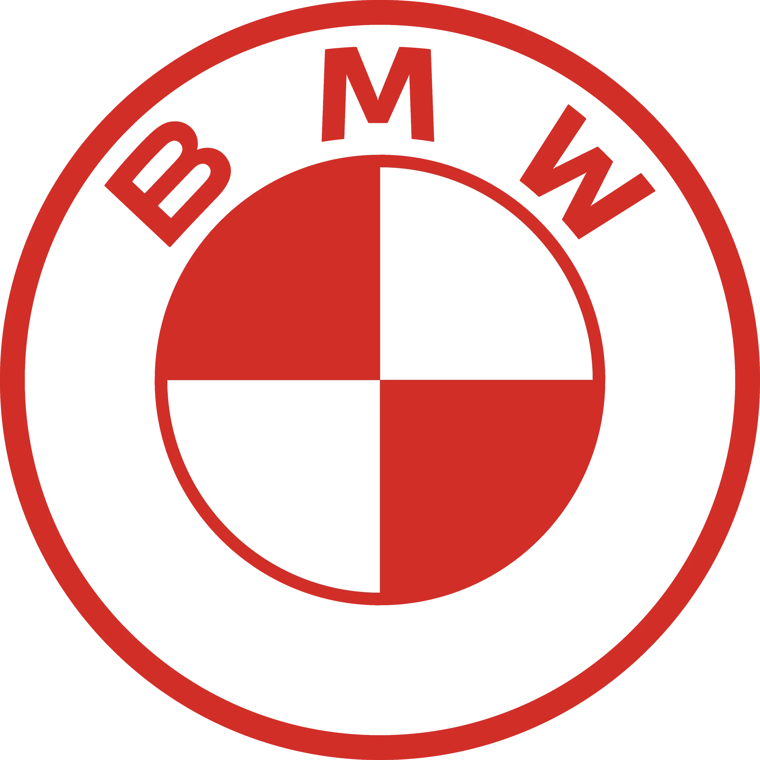 A red and white circular emblem with the letters 'M', 'W', 'B', and 'D' around the circle. The circle is divided into four quadrants with alternating red and white colors.