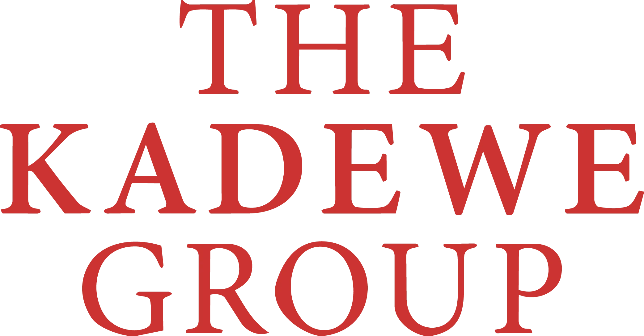 The image contains text in red that reads 'THE KADEWE GROUP' with a shadow effect.