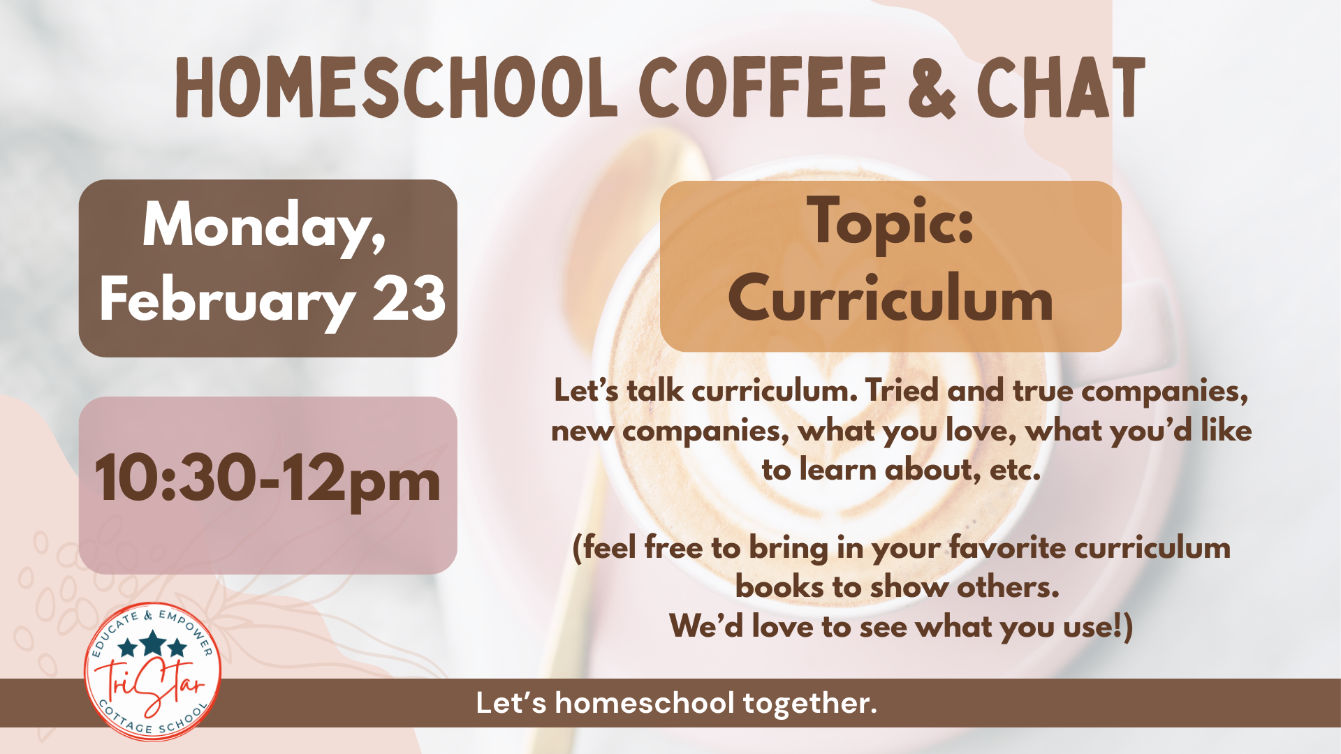 Homeschool Coffee & Chat