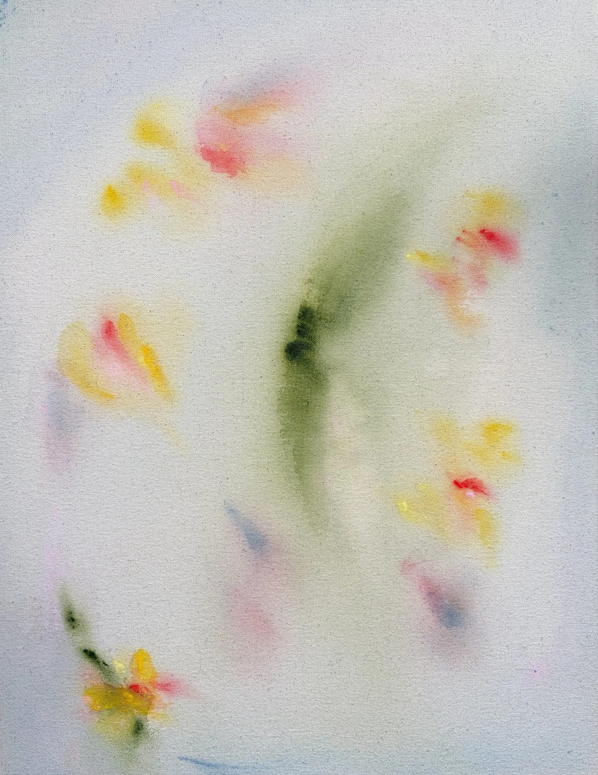 "Equinox," acrylic on raw canvas, 16 x 21 in, available