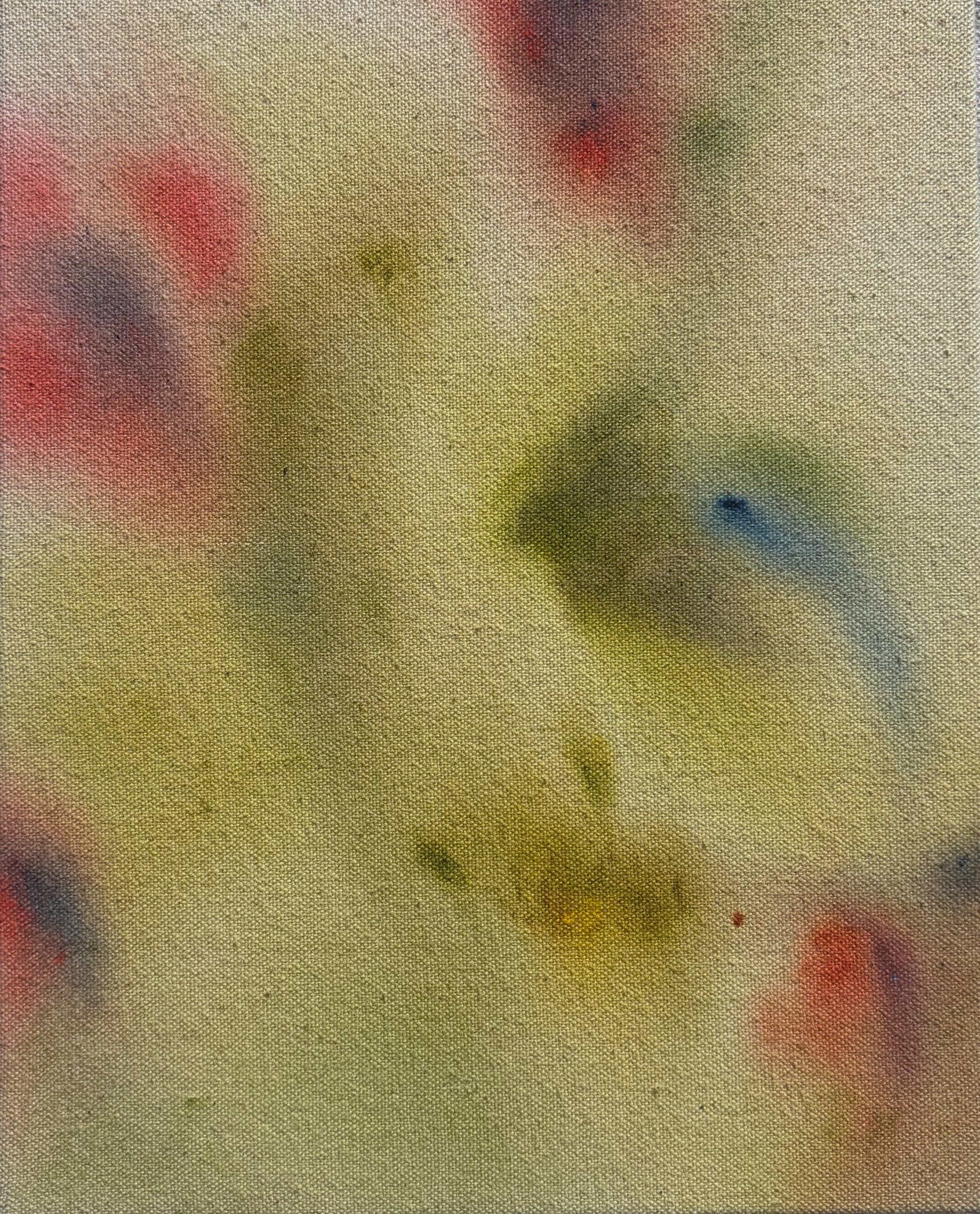 "Form Study I," acrylic on raw canvas, 8 x 10 in, unavailable