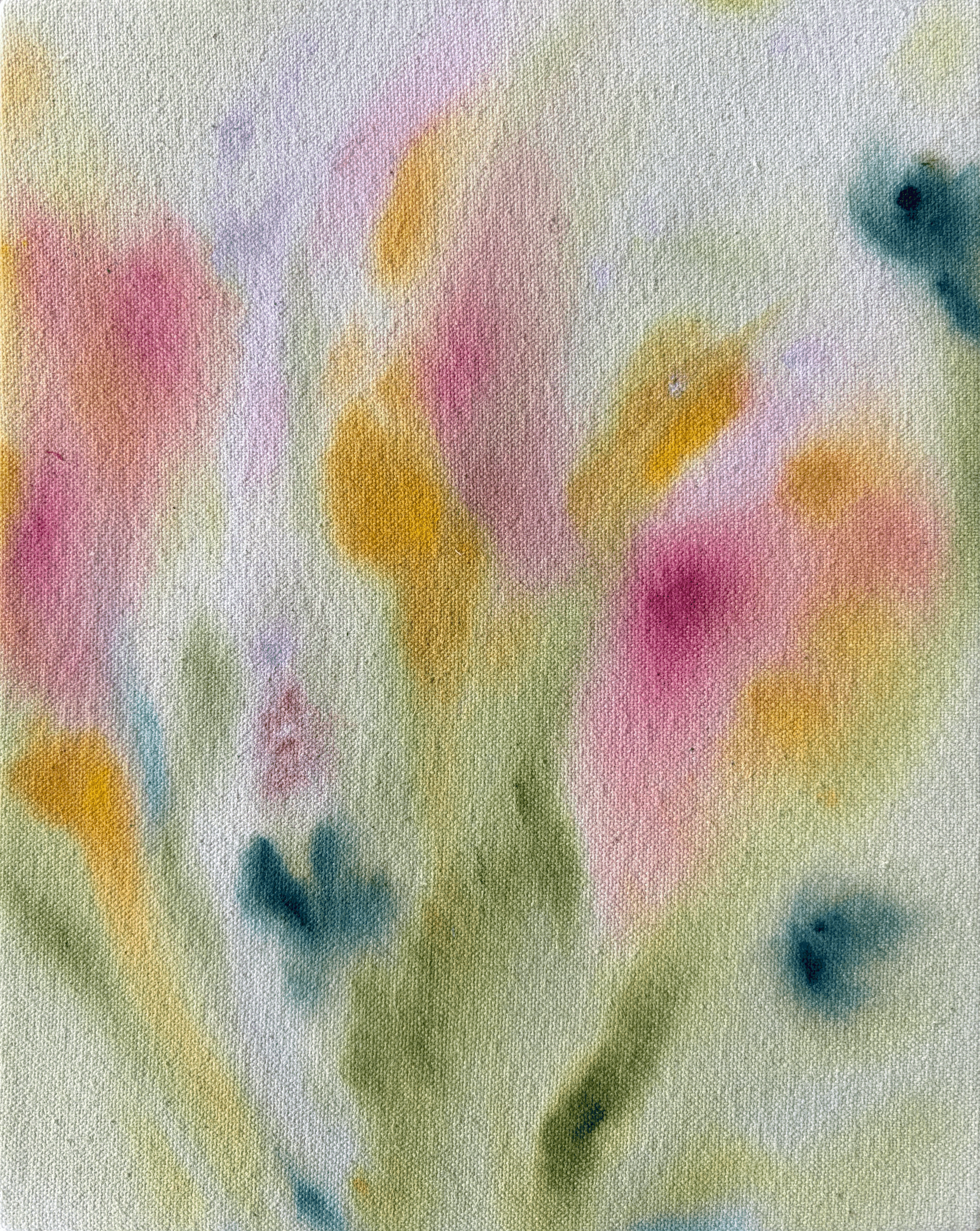 "Form Study II," acrylic on raw canvas, 8 x 10 in, available