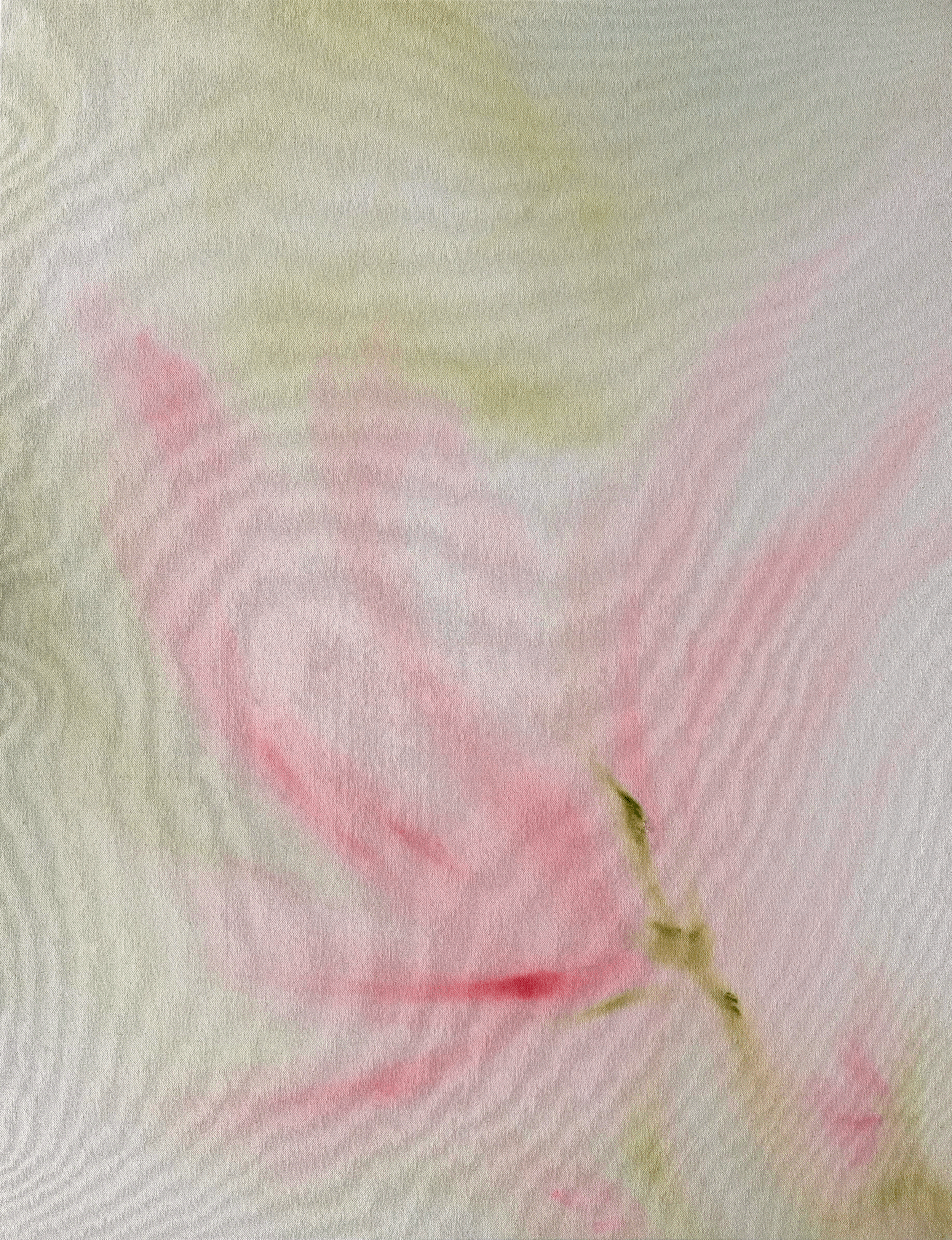 "We Reach for the Sun," acrylic on raw canvas, 24 x 36 in, available