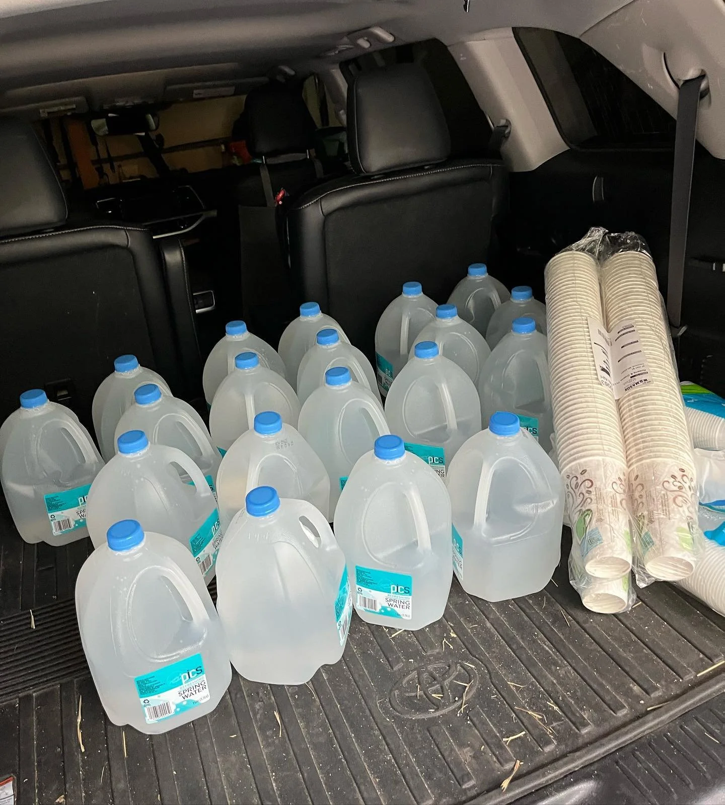 Nothing more important than picking up water for racers/walkers.