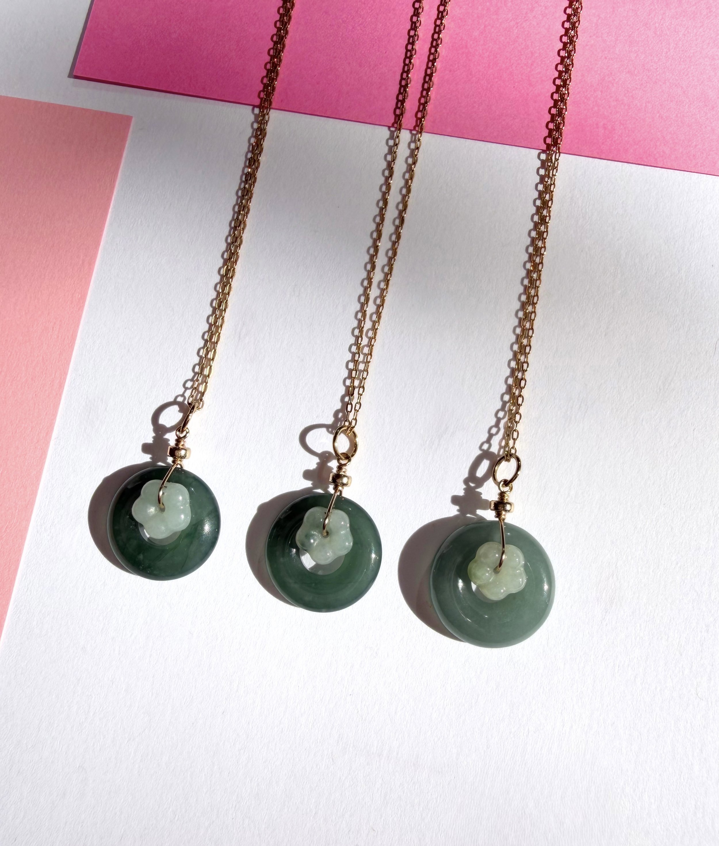 Signature Mochi Flower Donut Necklace 14/20 Gold Fill