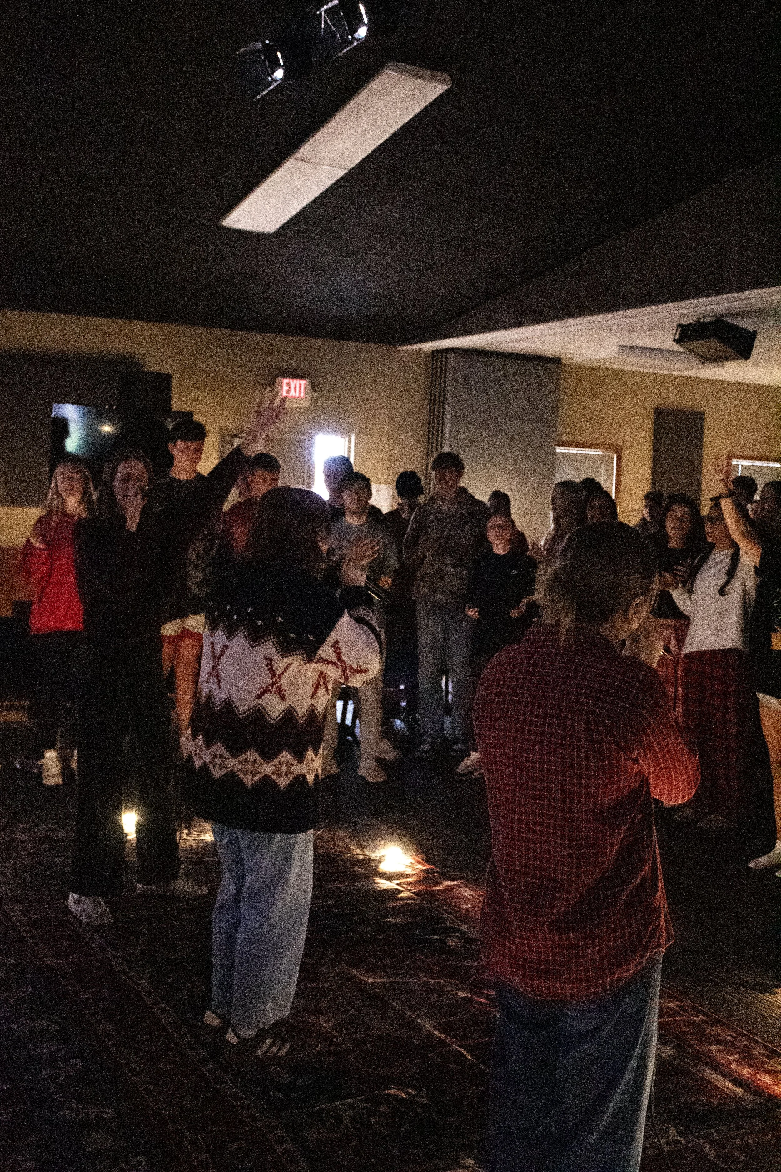 Central Wesleyan Church Fall Retreat 2025 leading worship vocals.