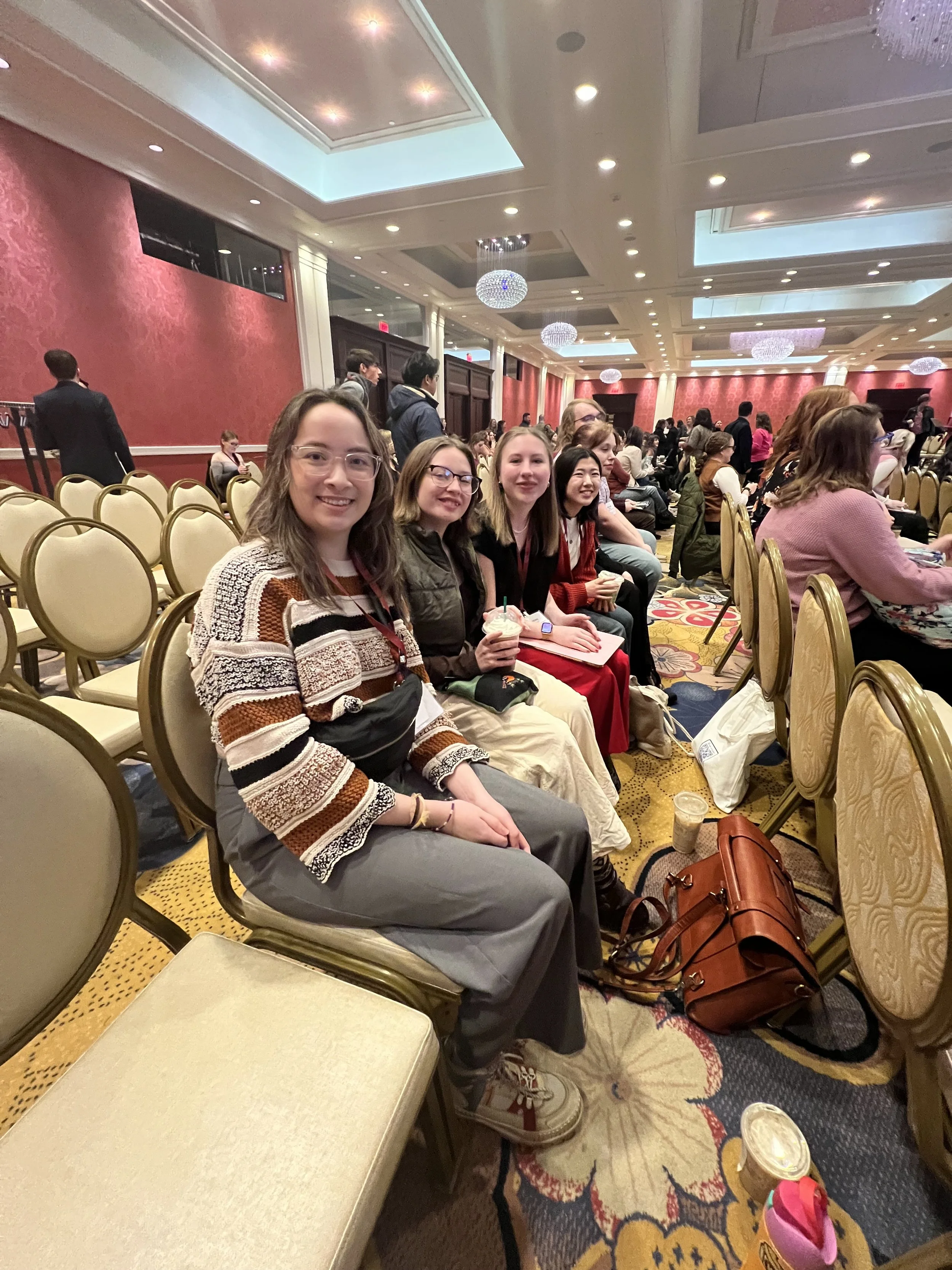 MMC (Michigan Music Conference) 2025 WMU ASTA group attending a female directors session.