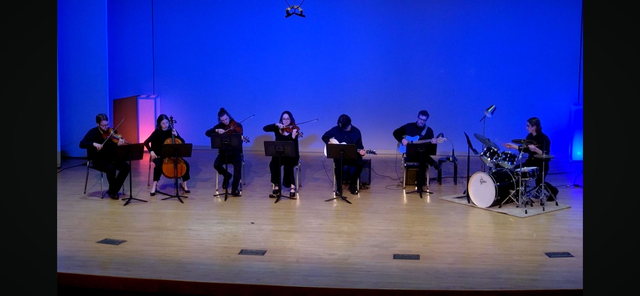 Madelynn Moore Senior Composition recital performing cello on “Blue.”