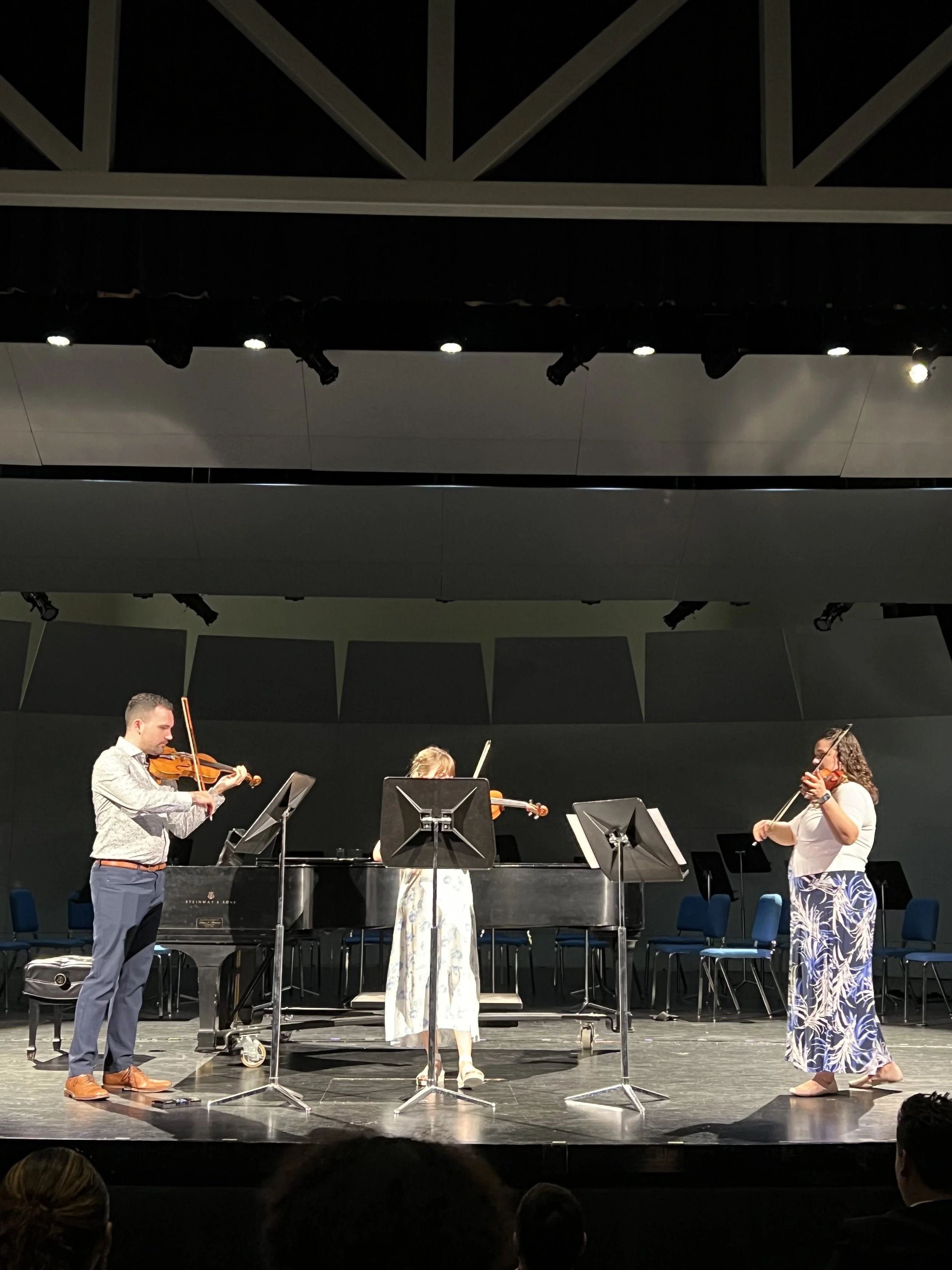 Senior year of high school final concert with performance of senior solo in a trio group to “Appalachian Waltz.” Performed alongside Tori Zokoe and Ben Mohr.