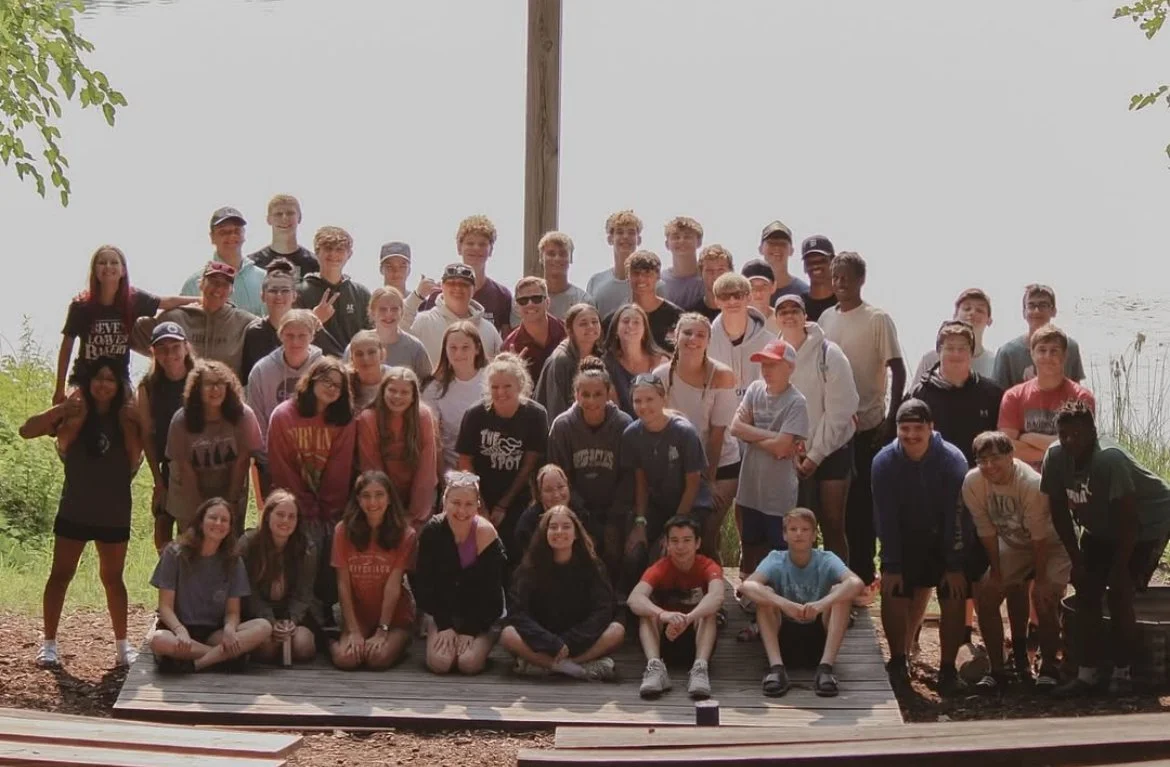 Central Wesleyan Church FUEL (High School Youth Group) summer camp group picture.
