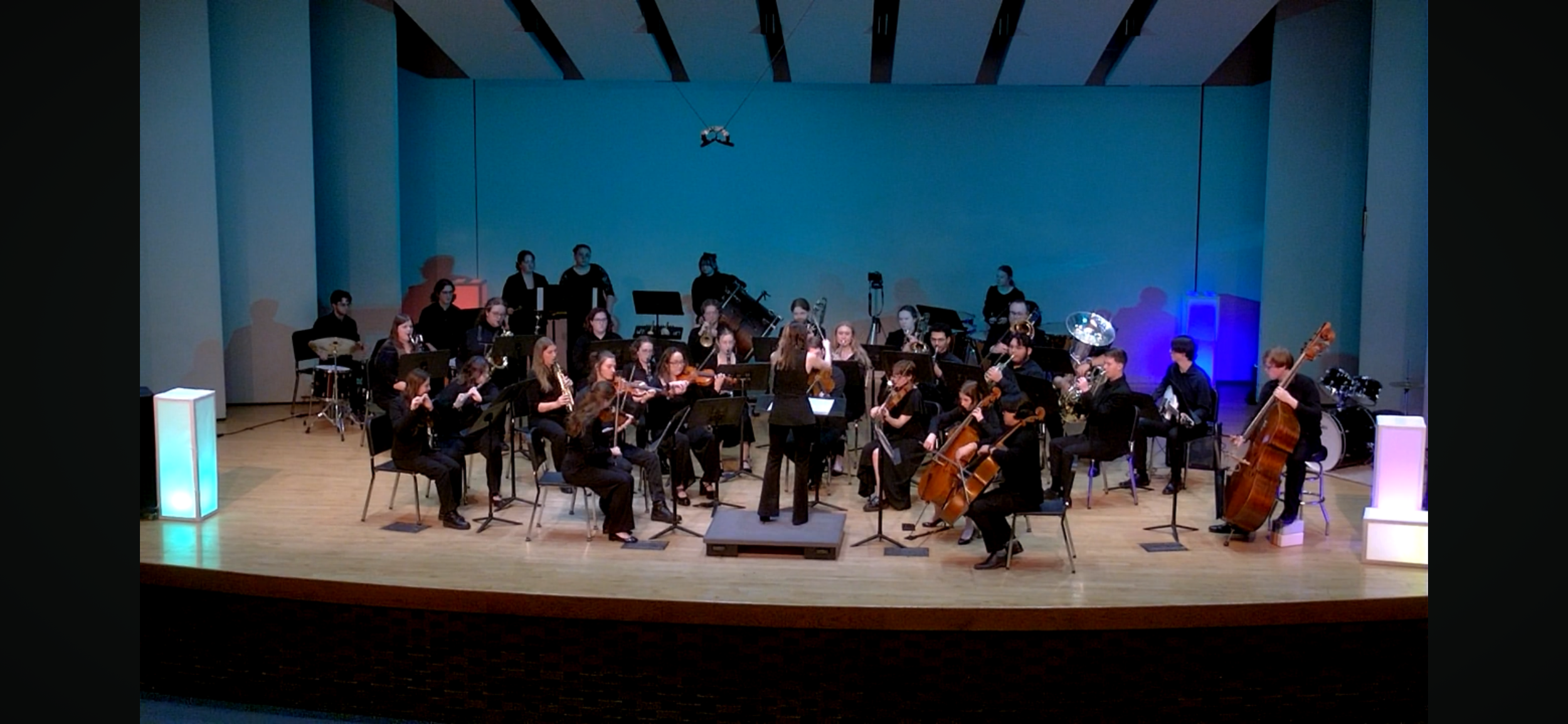 Madelynn Moore Senior Composition recital, performing cello on her arrangement of “Test Drive” by John Powell.