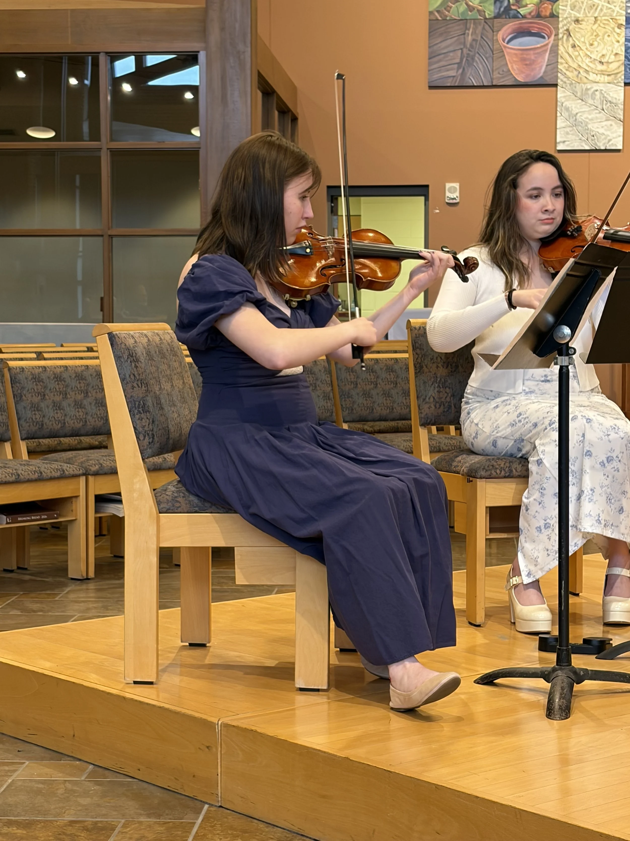 The Board String Quartet performing in the Fontana Chamber Music Showcase as 2nd place string winners for the 2026 WMU Chamber Music Competition.