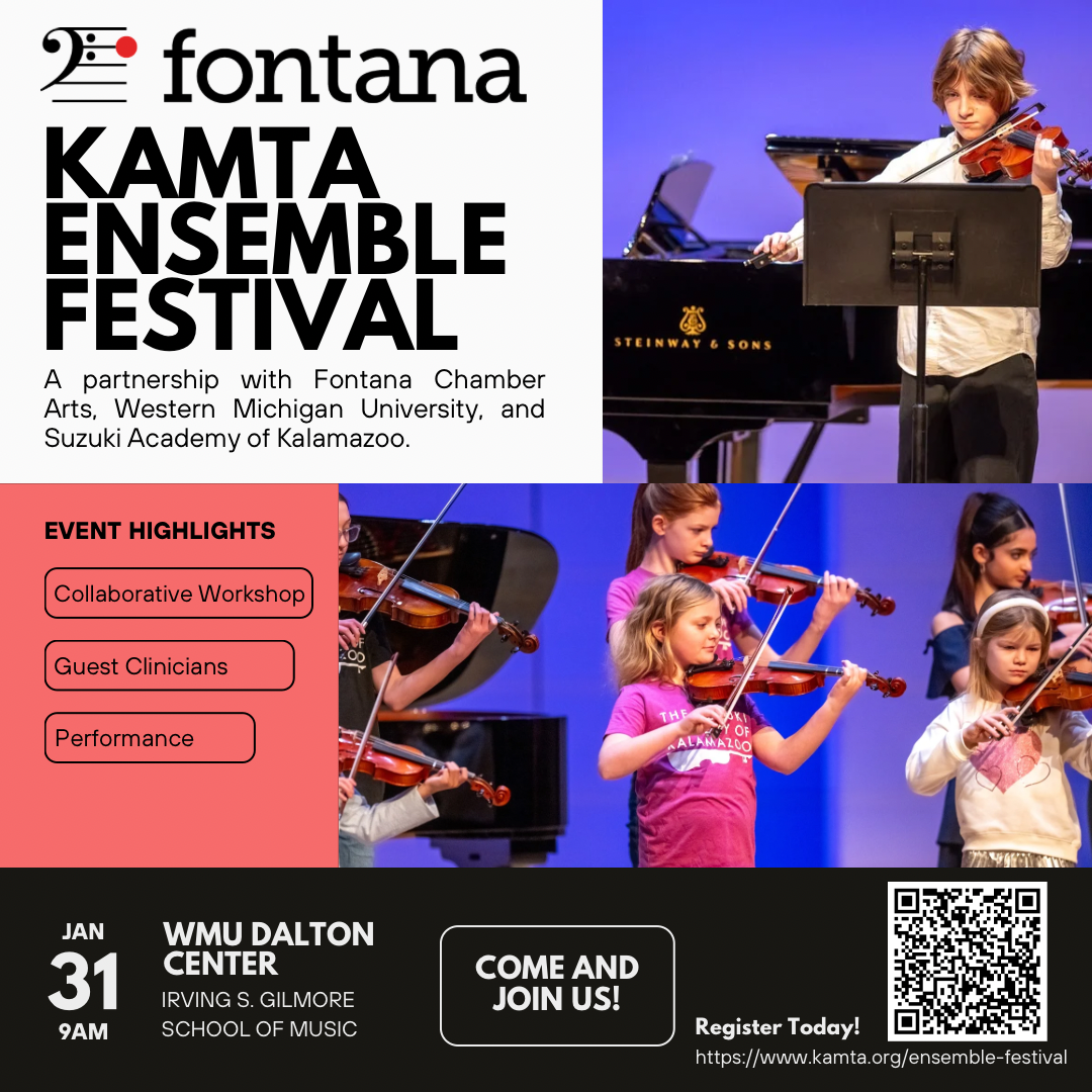 Kalamazoo Area Music Teachers Association (KAMTA) Festival Instagram and Facebook graphic.