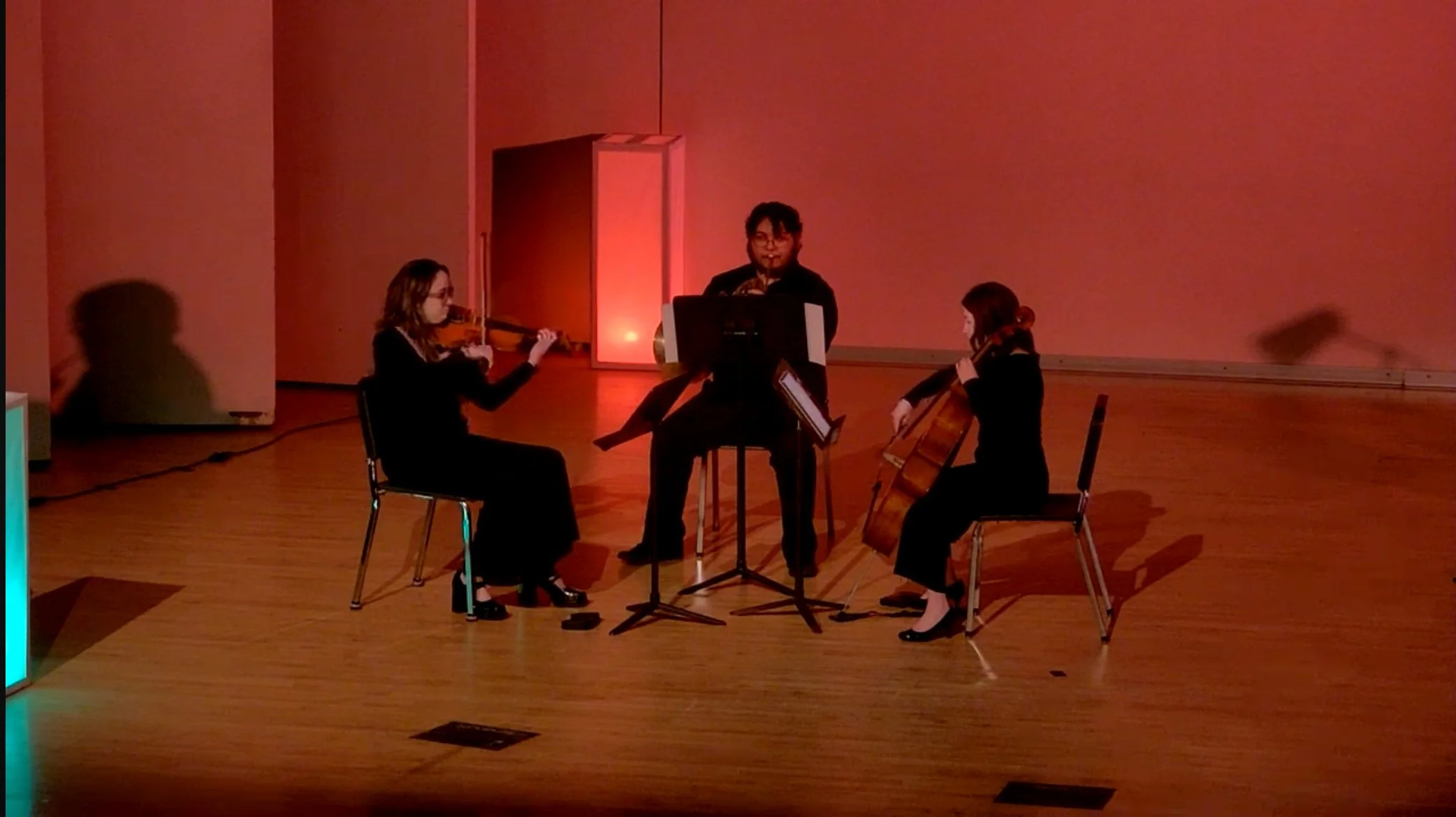Madelynn Moore Senior Composition recital performing cello on “A New King.”