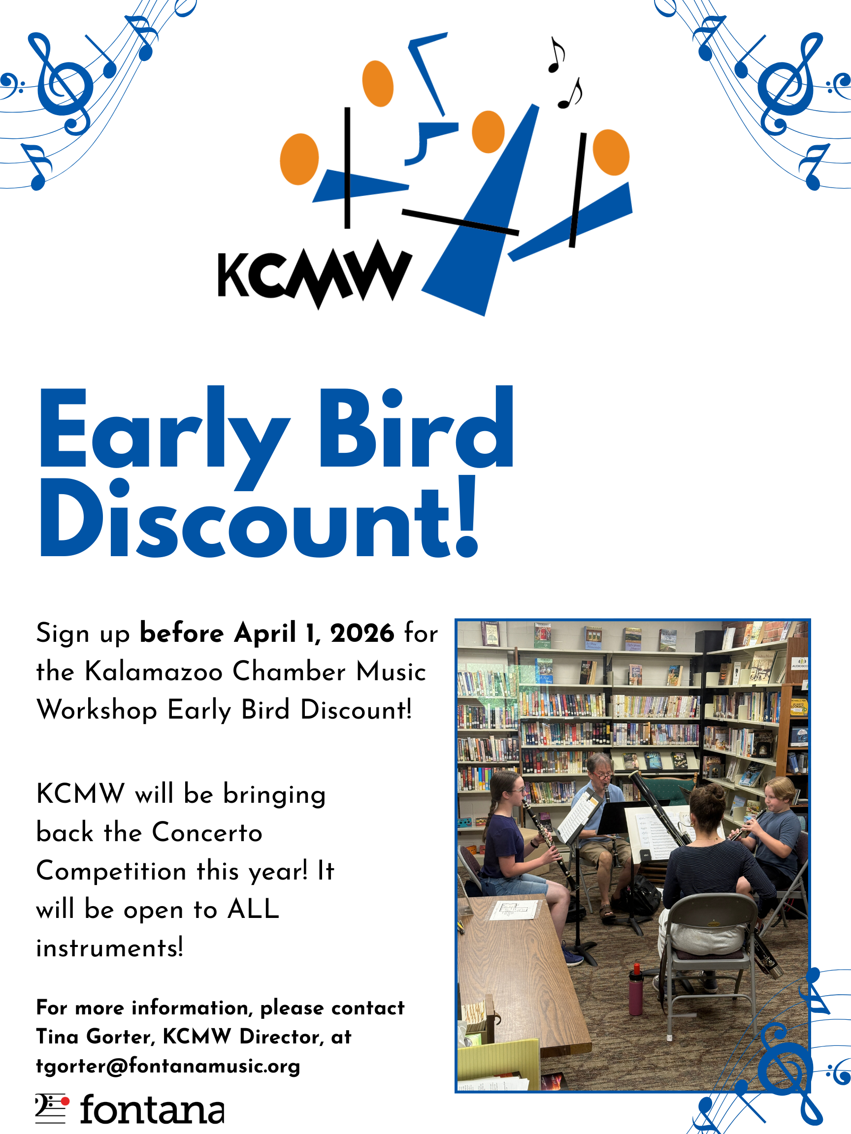 Instagram Kalamazoo Chamber Workshop early bird discount Instagram and Facebook graphic.