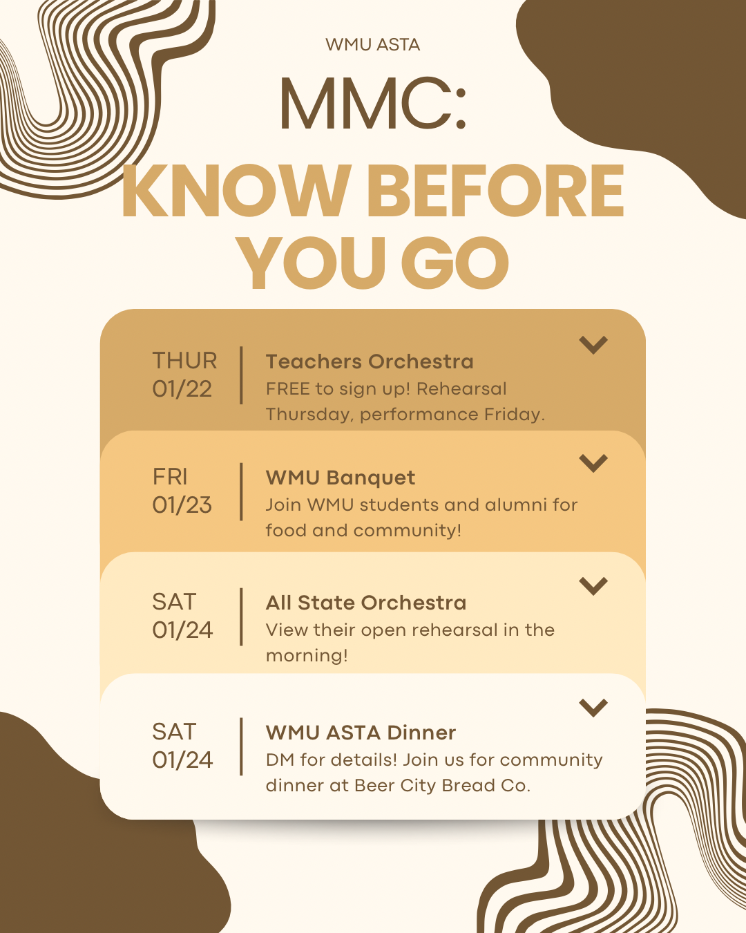 Michigan Music Conference PSA instagram graphic.