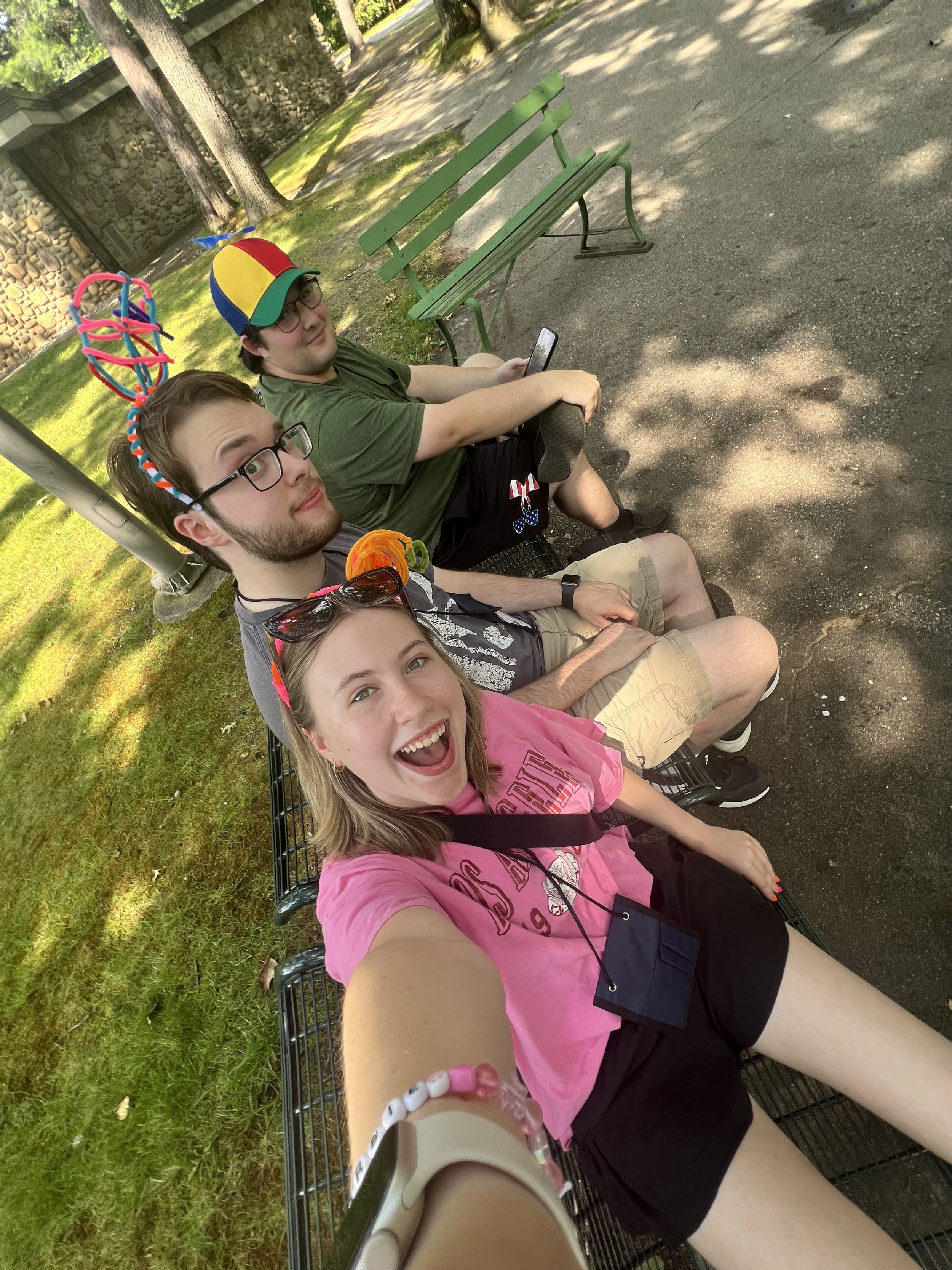 Skyline Orchestra Summer Camp at Interlochen Center for the Arts Camp. Counselors during camp free time.