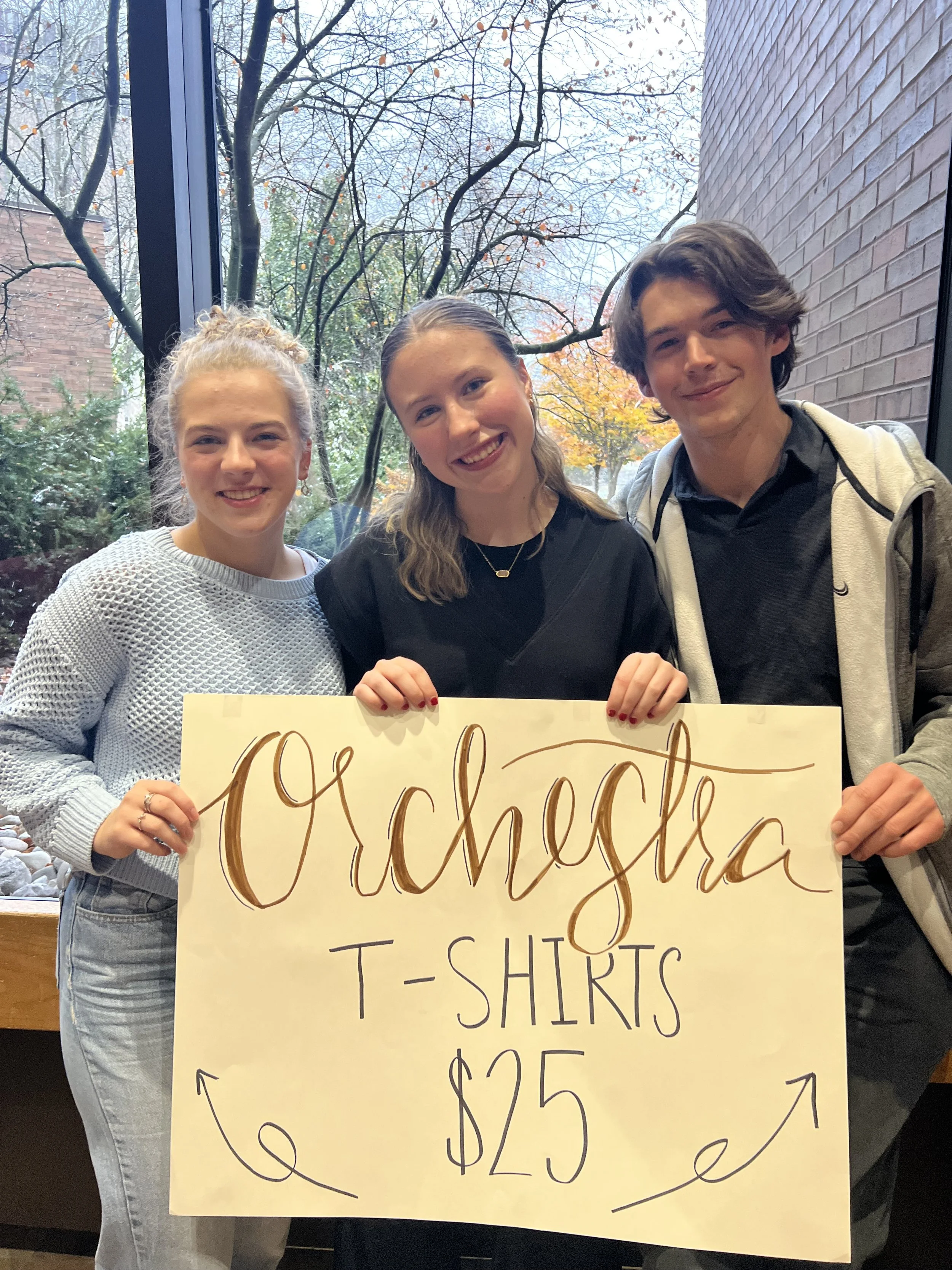 Orchestra t-shirt sale at a University Symphony Orchestra. All inventory sold out by the end of the concert.