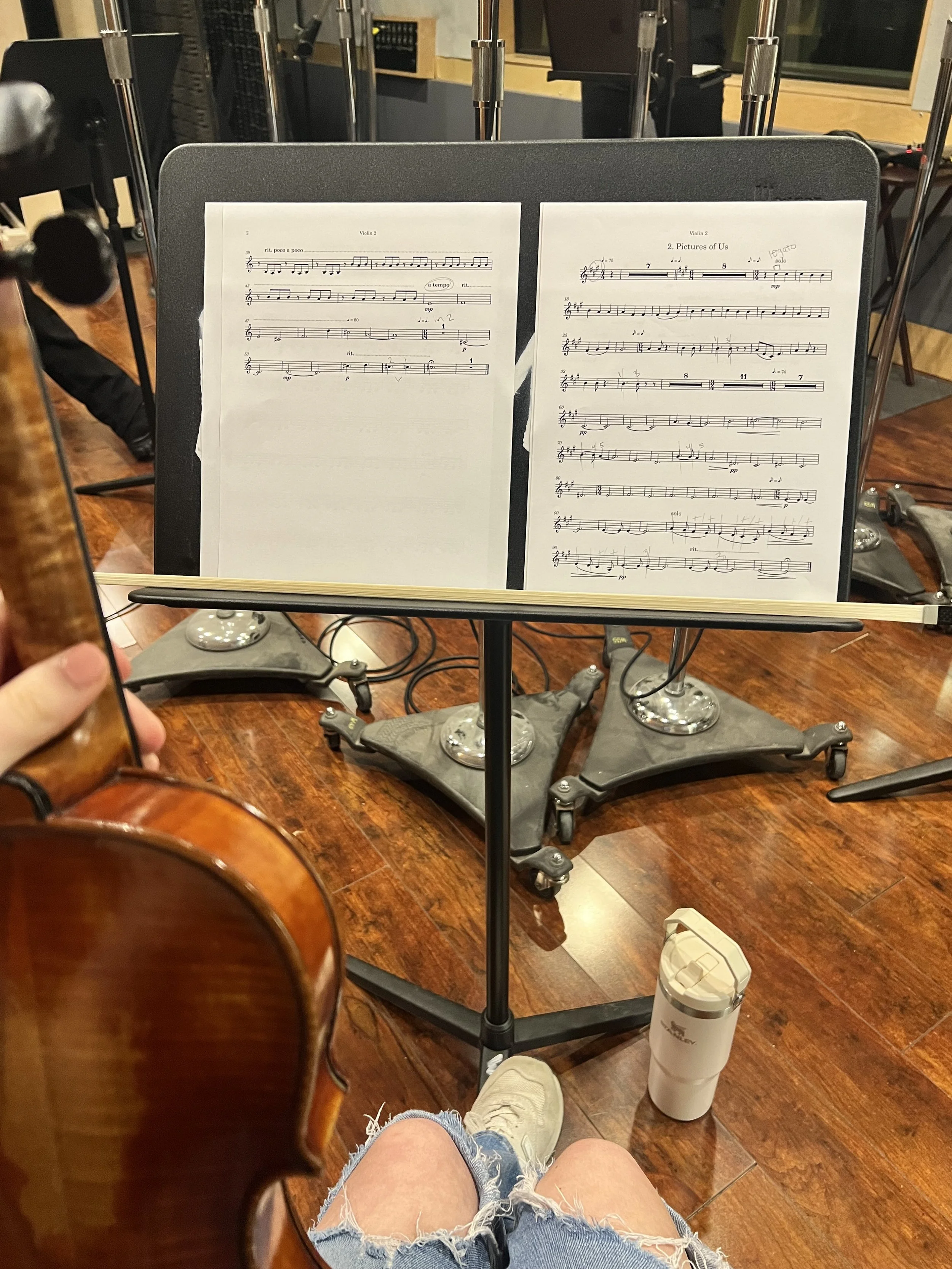 “Pictures of Us” Shortfilm studio recording session, composed by Andrew Homan, recorded in Western Sound Studios.