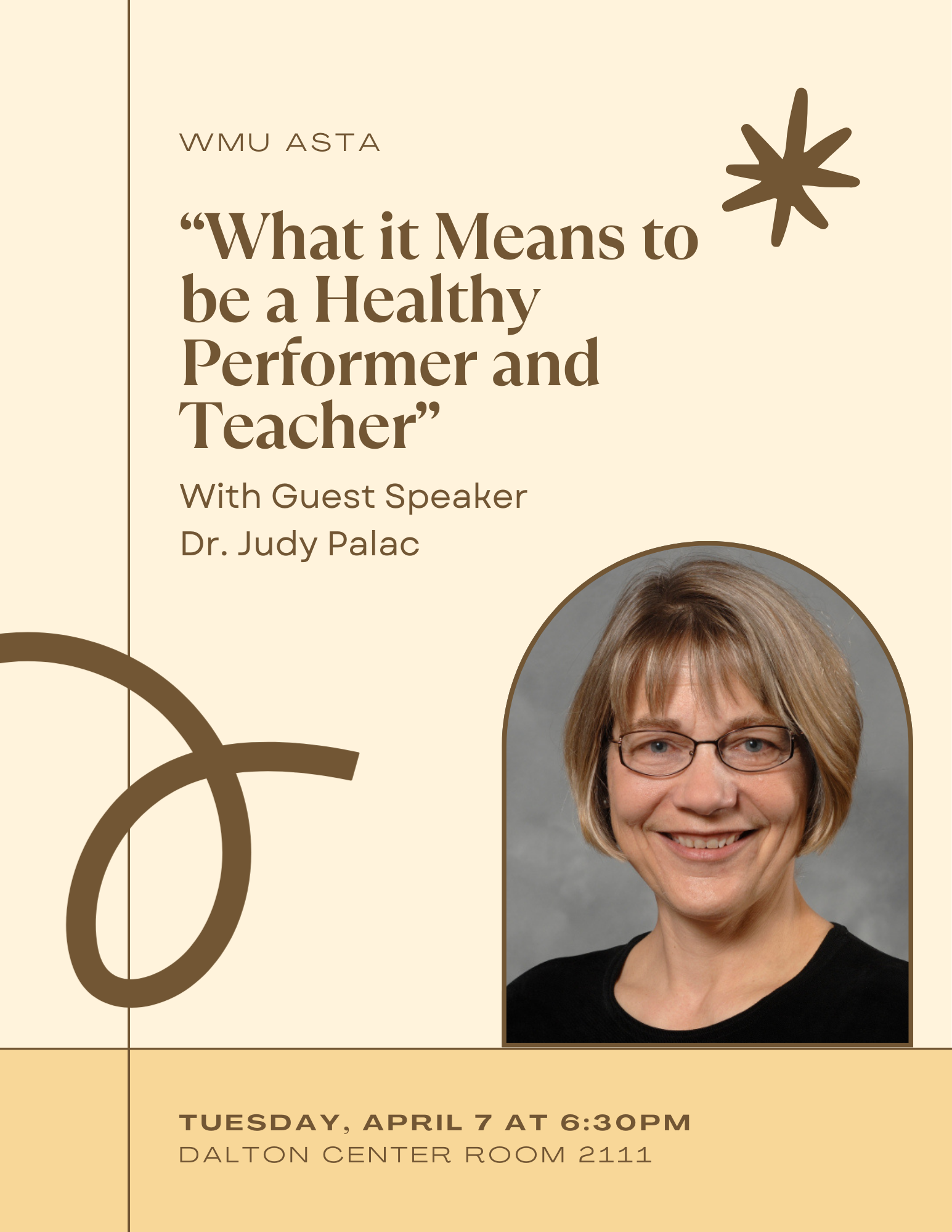 Instagram graphic promoting guest speaker Judy Palac from MSU.