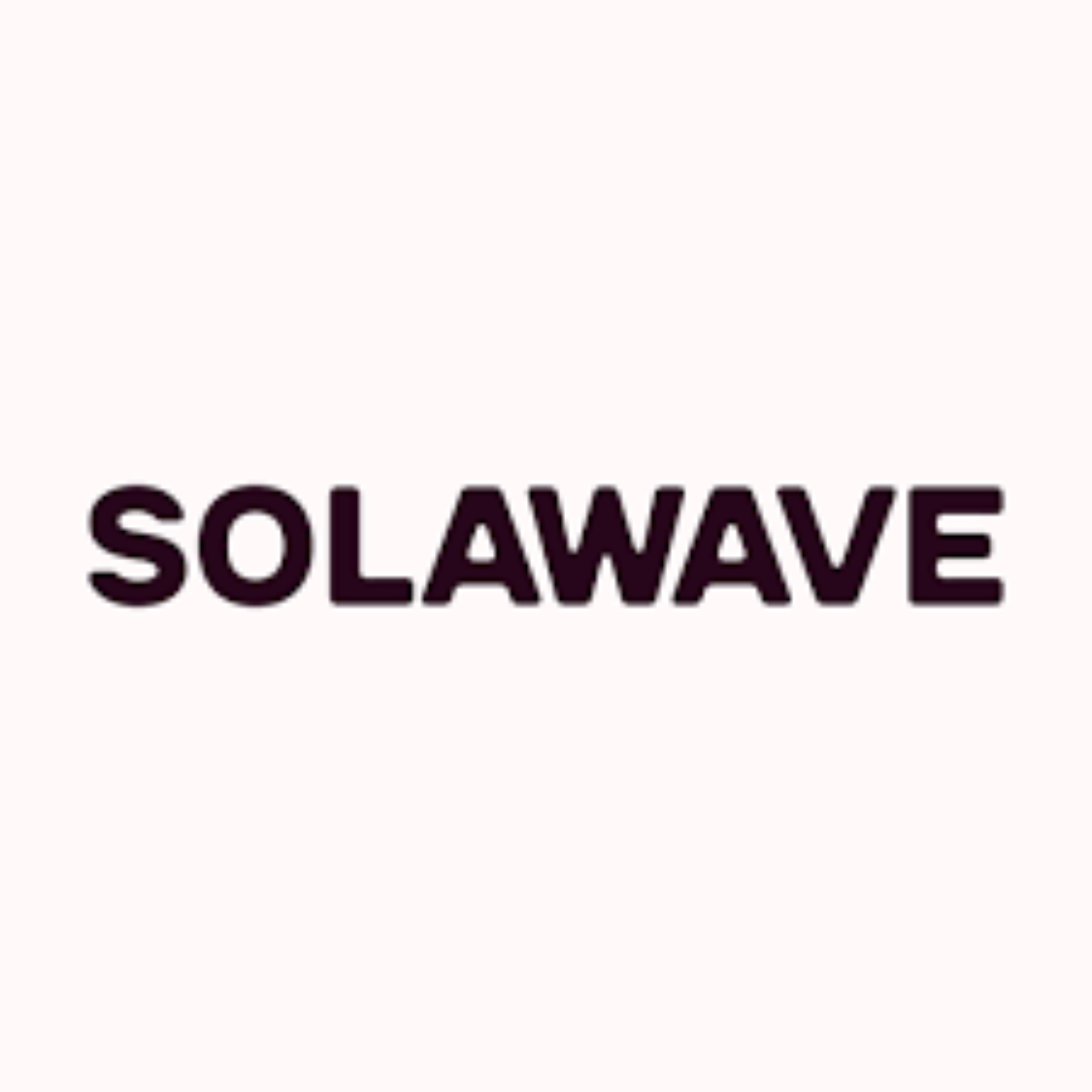 Close-up of a sign that reads 'SOLAVEI SOLAVEI' in bold, black letters on a white background.