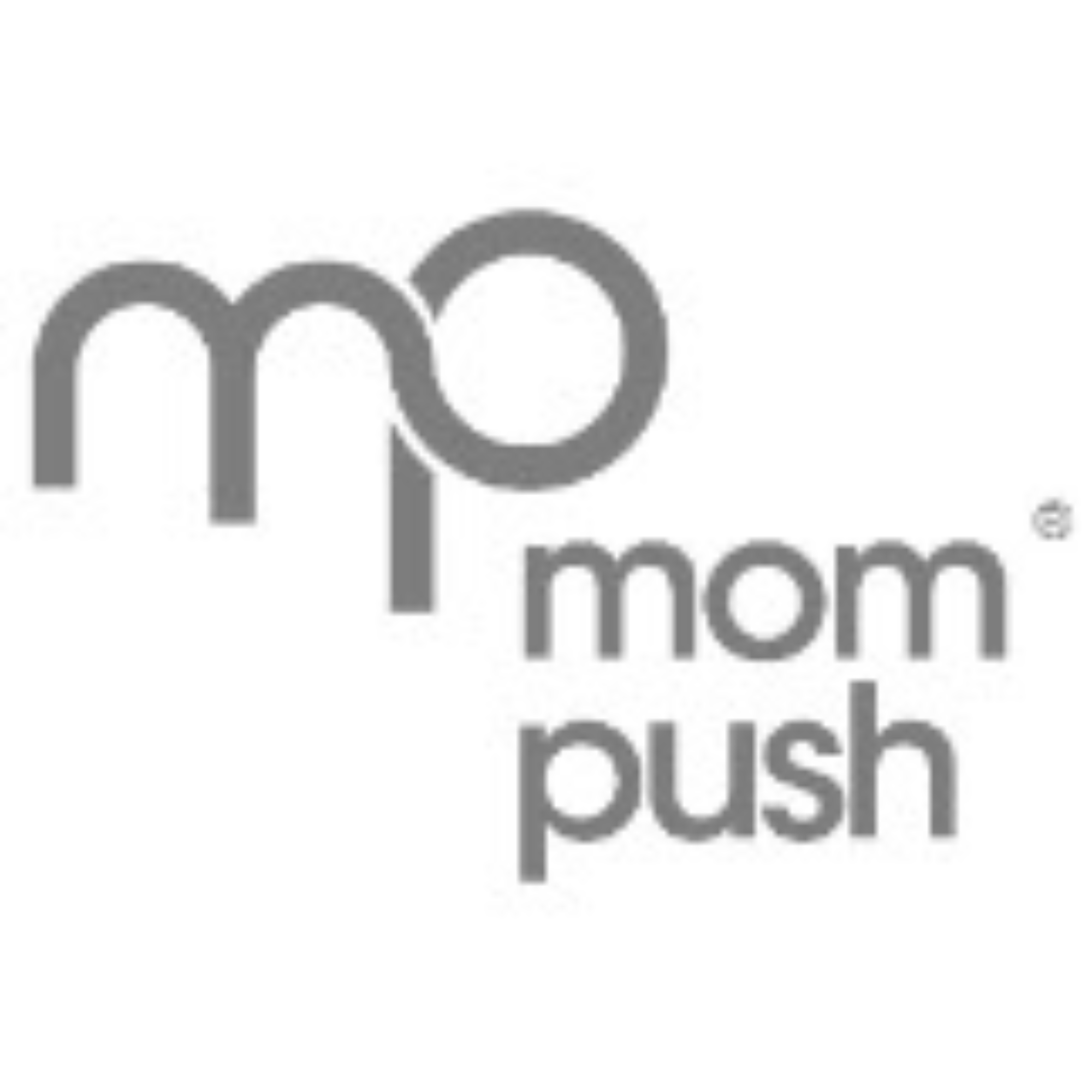 Close-up of a printed logo with overlapping gray circles and partially visible text.