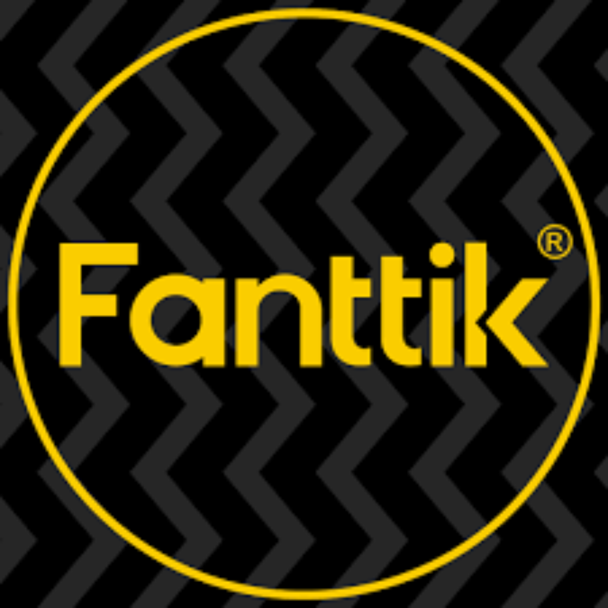 Close-up of a partially visible yellow and black logo with the word 'Elliott' on a black background with diagonal gray lines.