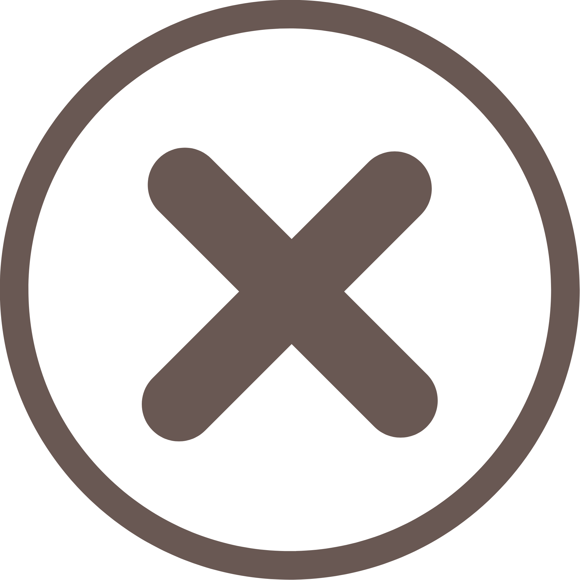 A black and brown icon of a location pin inside a circle.