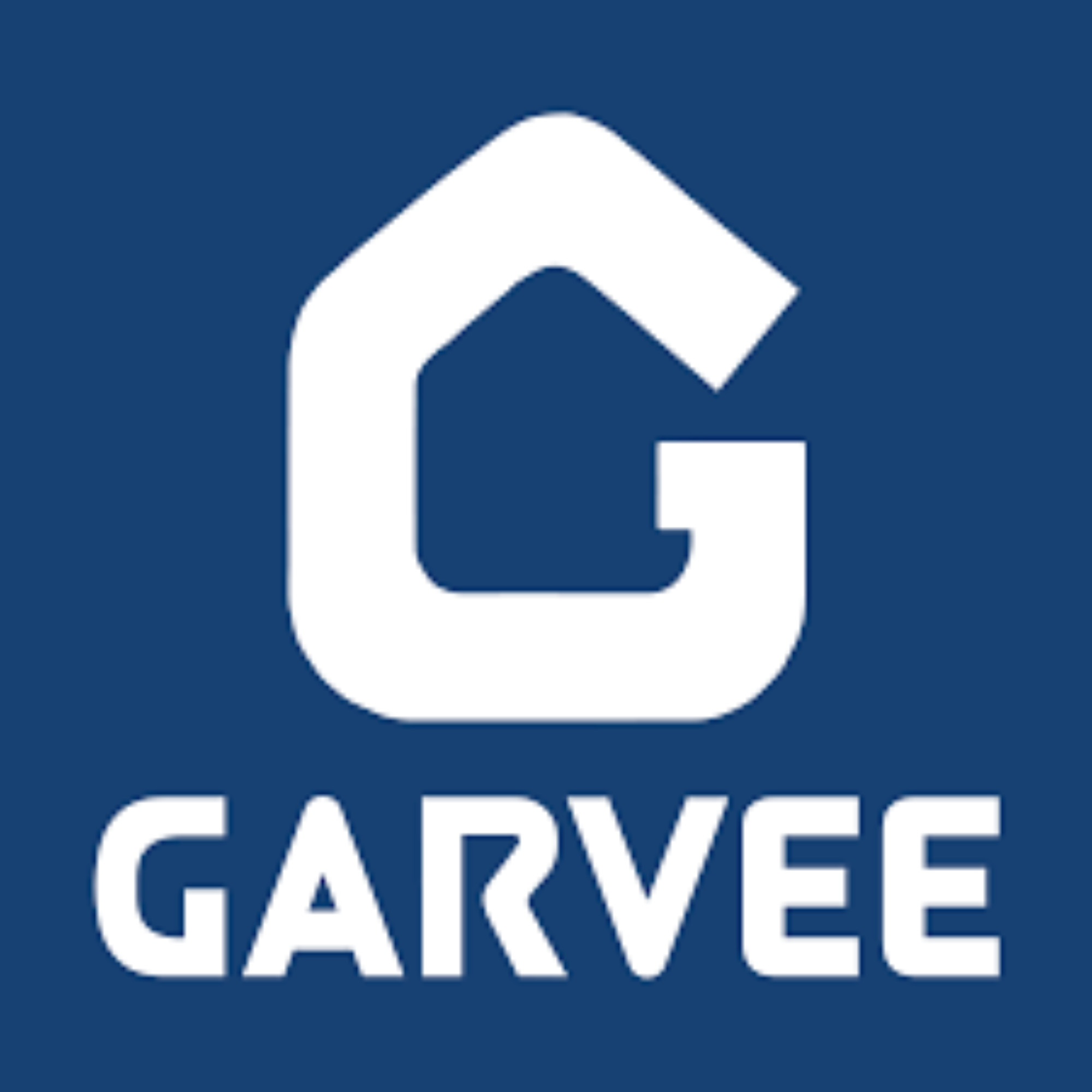 Facebook logo with white thumbs-up icon on blue background.