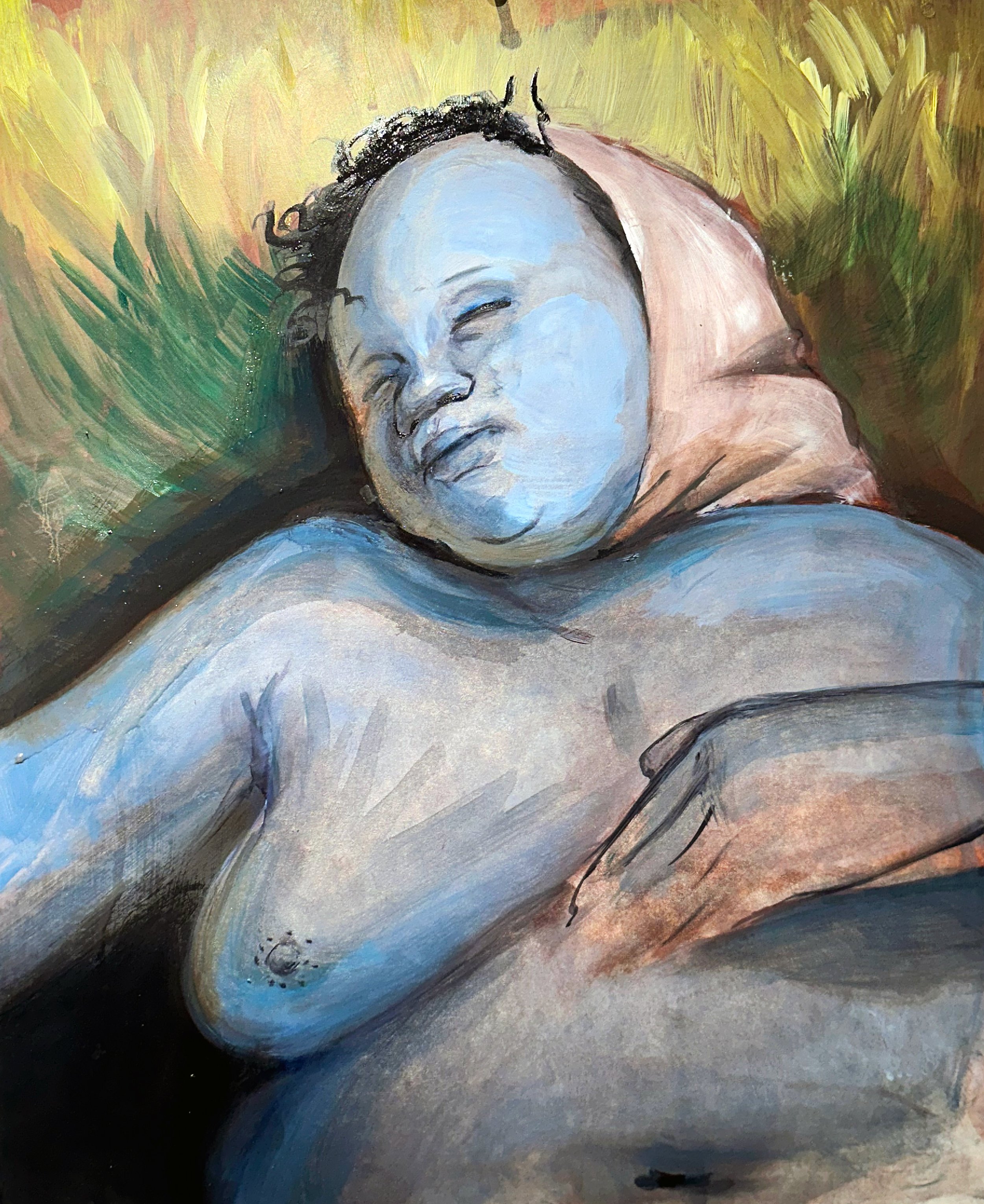  where you find me, 2024 

Oil on bristol plate
14 x 17” in