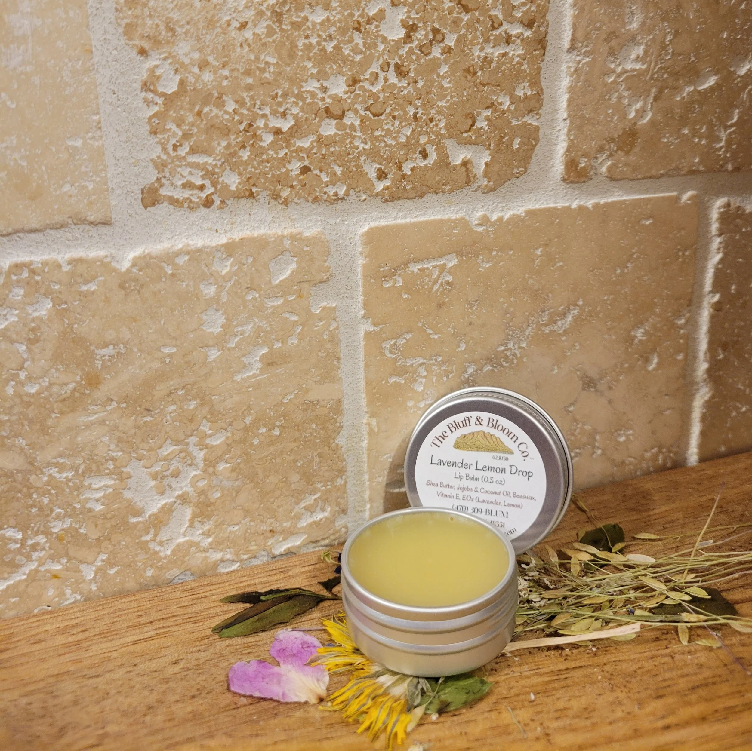 Lavender Lemon Drop Lip Balm (Lavender + Lemon)