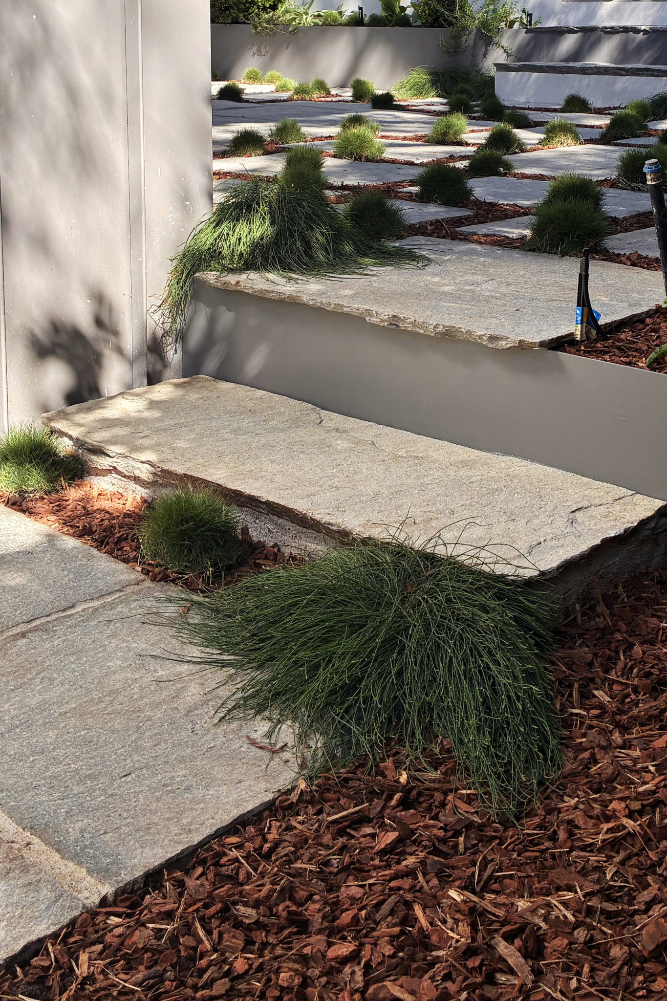 Floating slate stepper