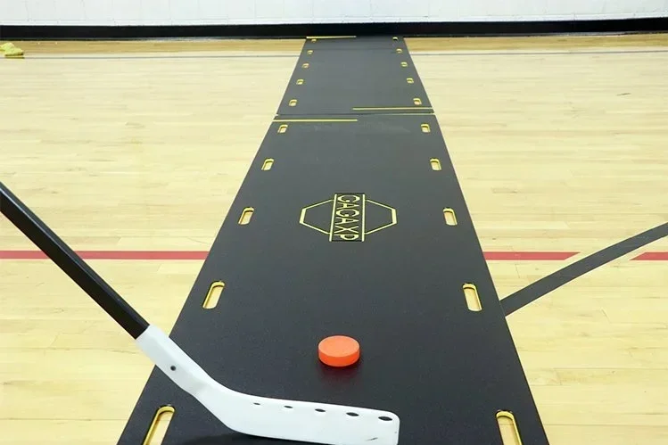 Hockey Shuffleboard: Custom boards changed to lay flat leisure games bowling, curling, and shuffleboard.