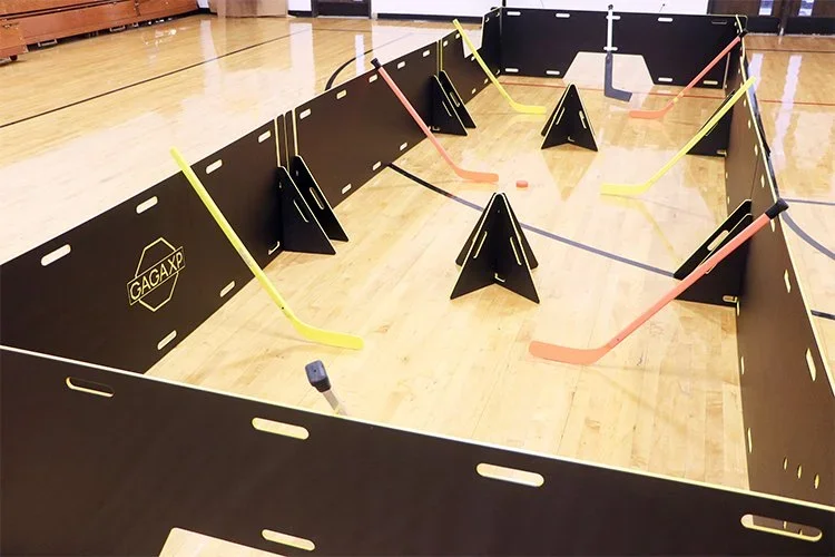 Foosball Hockey: Transform your GagaXP system into a fast-paced floor hockey or foosball-style game that keeps students active, engaged, and having fun.