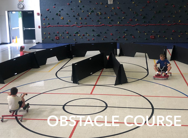 GagaXP panels used in an obstacle course configuration