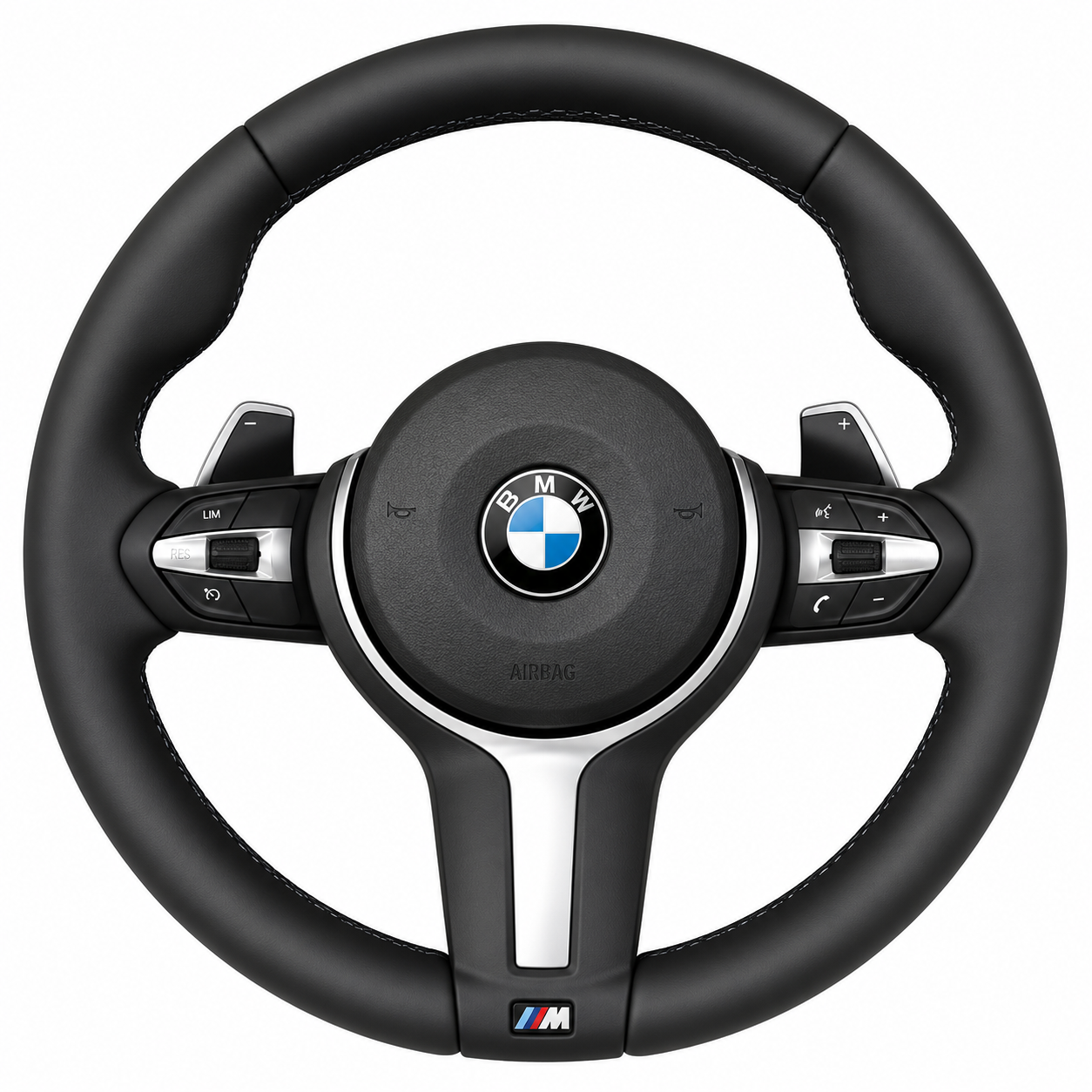 BMW M-Sport Factory-Style Steering Wheel with Paddle Shifts (Style 3)