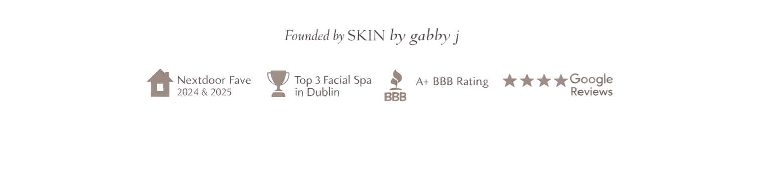 Text overlay of article titles and website name for a real estate or travel review site