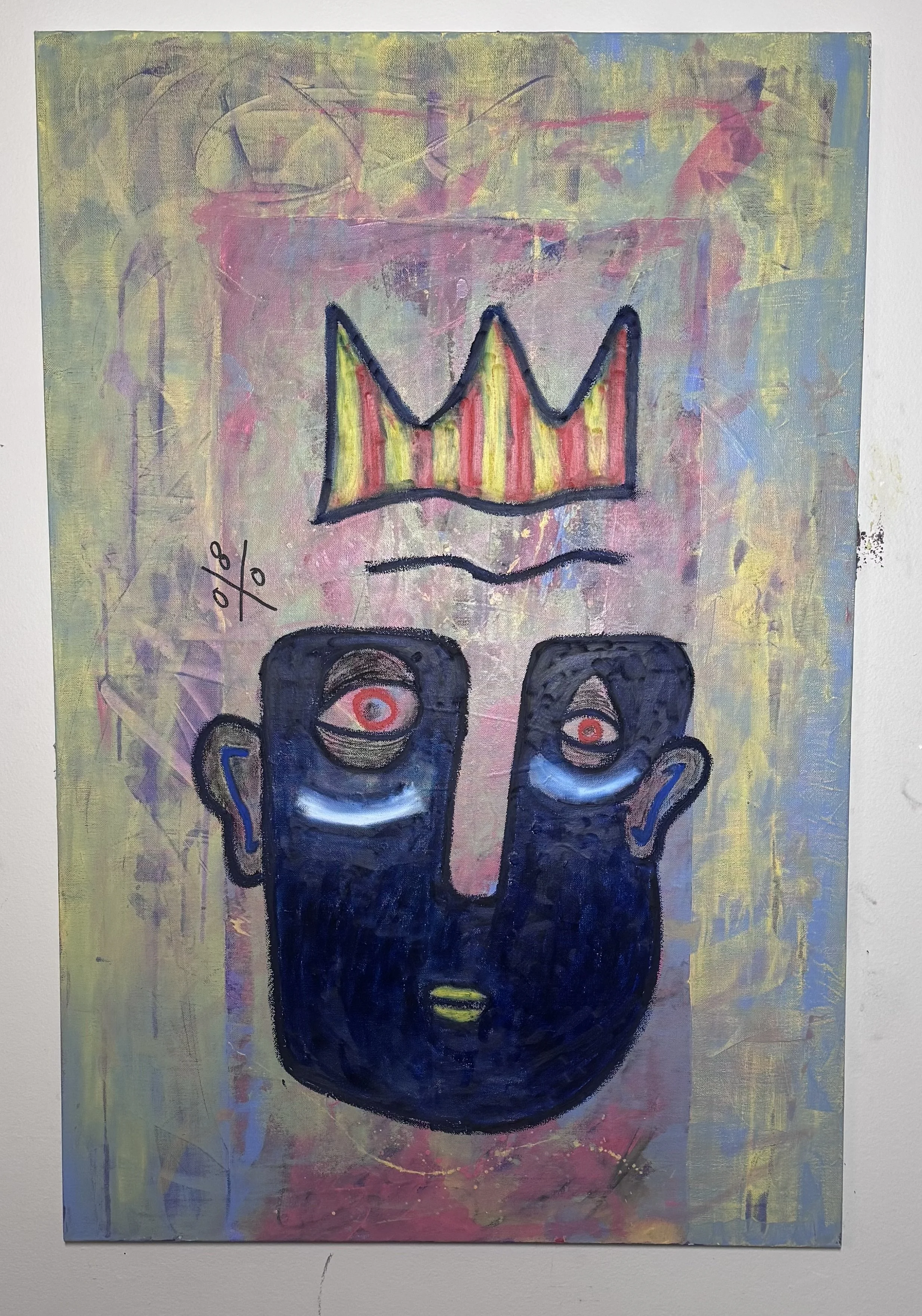why are you still in here? 

acrylic, charcoal, and oil pastel 
canvas 24x36 inches