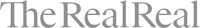 The RealReal logo in black text.