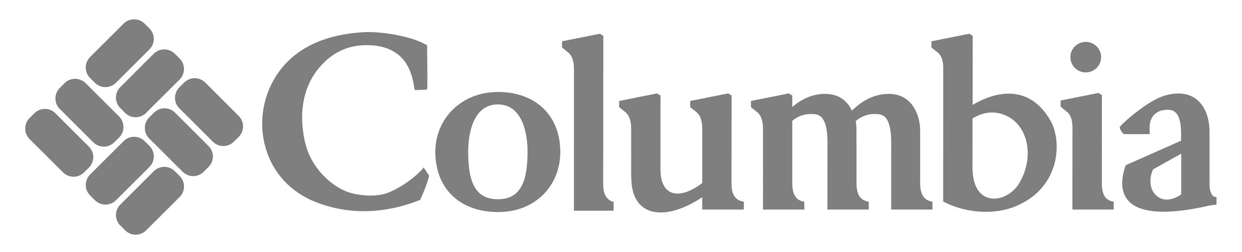 Columbia logo with geometric emblem