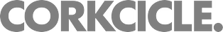 Corkcicle logo in bold black lettering on a white background