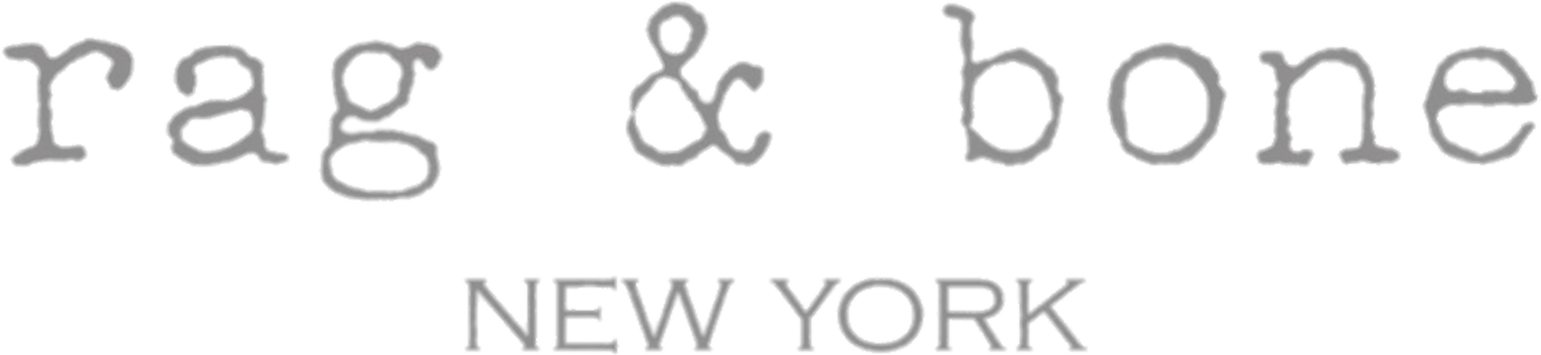 "rag & bone New York" logo in stylized font