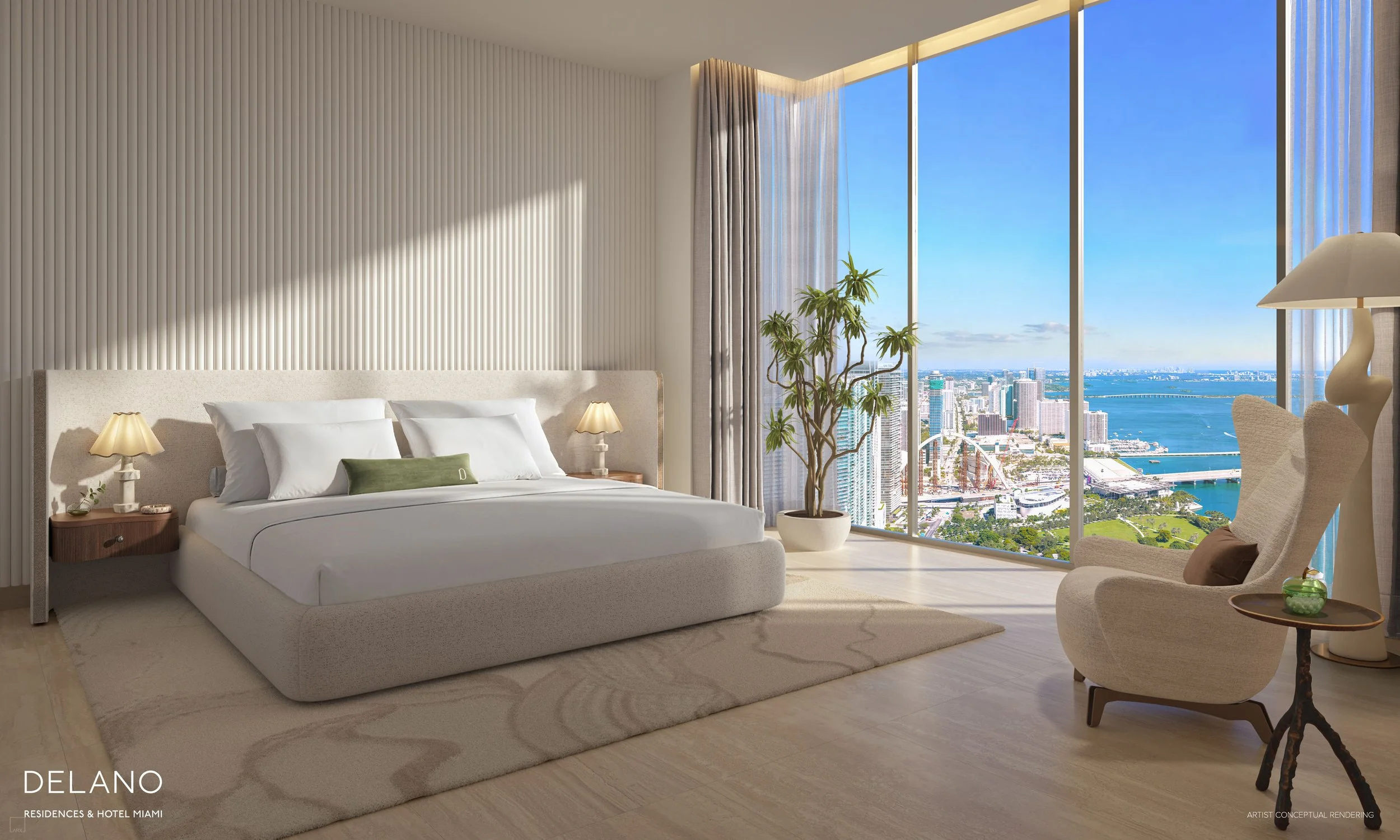 Delano Residences & Hotel Miami - Residence Primary Bedroom.jpg