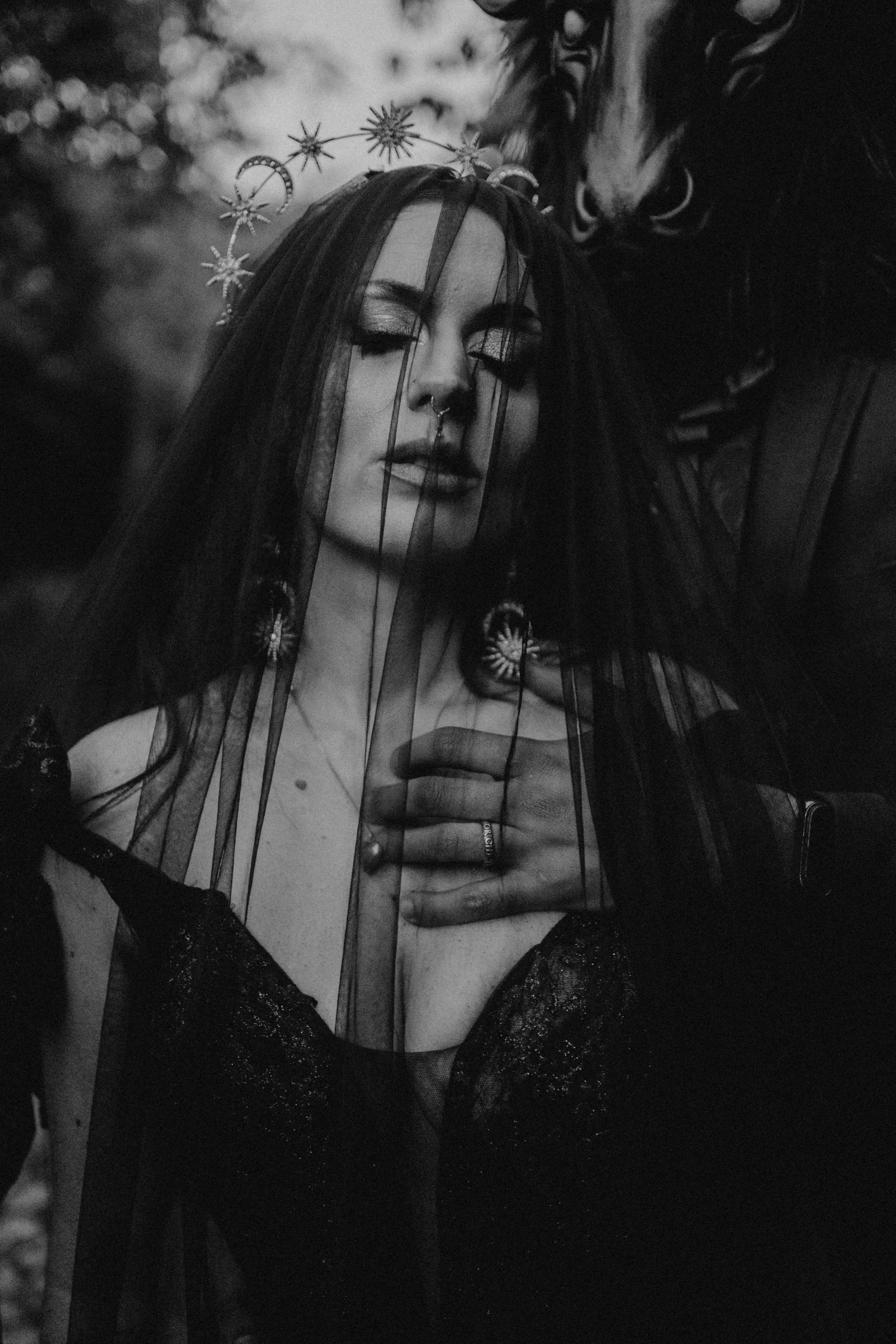 Romantic bridal portrait during destination elopement in Portugal