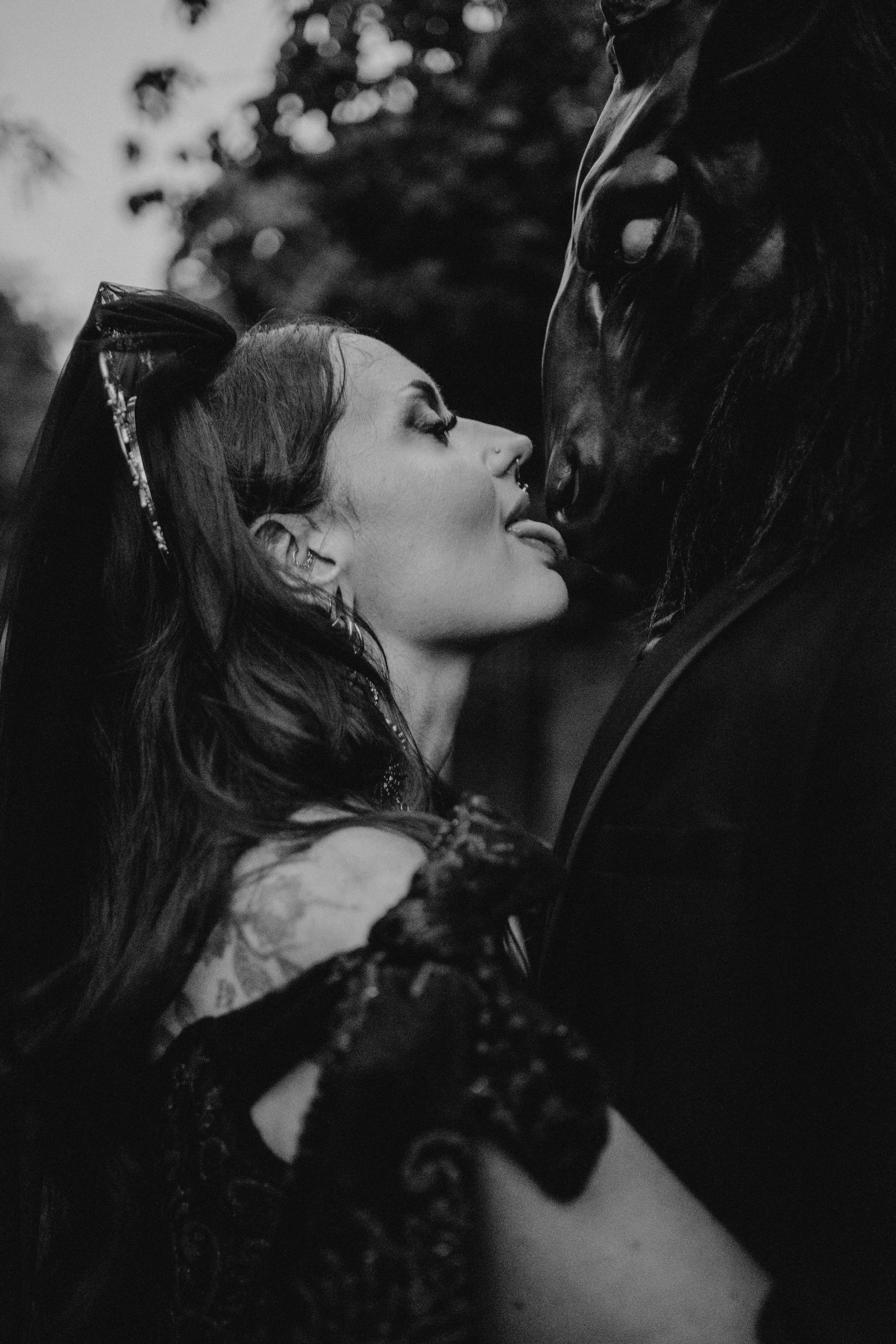 Artistic couple portrait during alternative destination elopement in Portugal