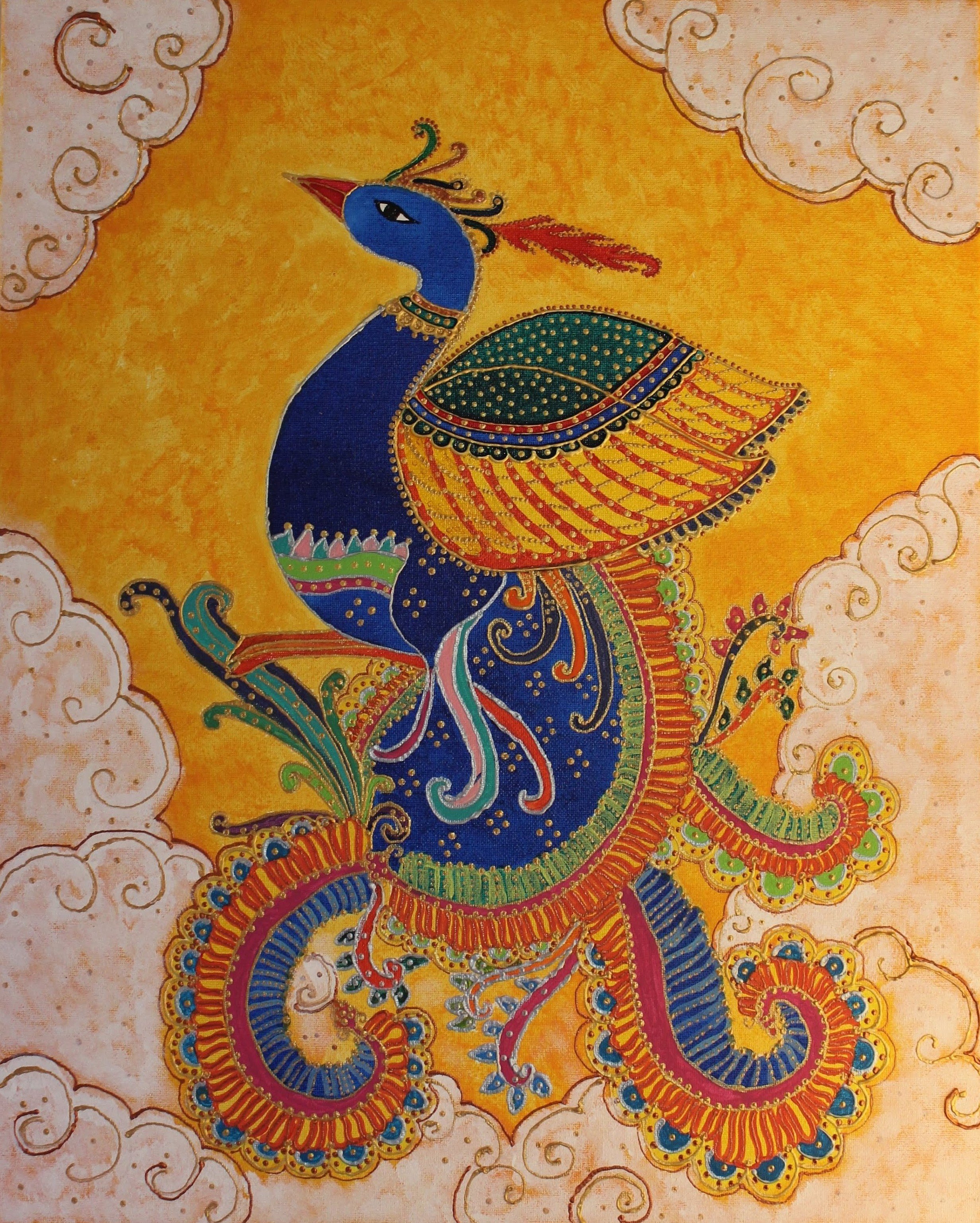The Celestial Peacock_Kerala Murals_Exhibited Work - website.JPG