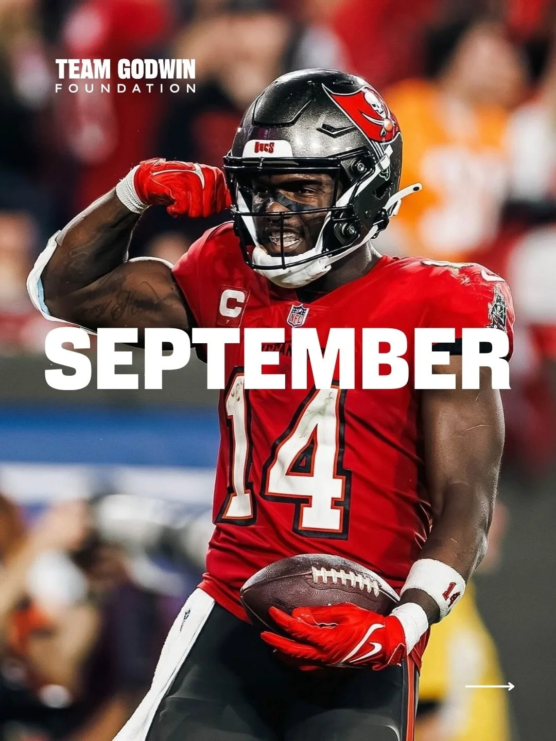 &rsquo;TIS THE SEASON of football and all things Team Godwin Foundation! 🏈 

September is packed with ways to get involved and support the mission. Here&rsquo;s what&rsquo;s on the calendar:

September 8 | 1p - Volunteer at HC Pet Resource Center Se