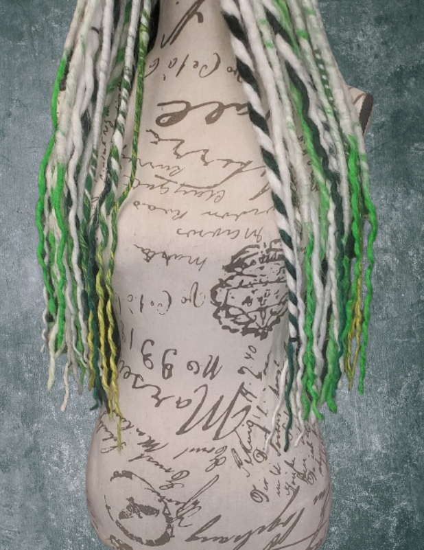 UV Reactive/ Glow In The Dark 'Meta' Dread Pigtails